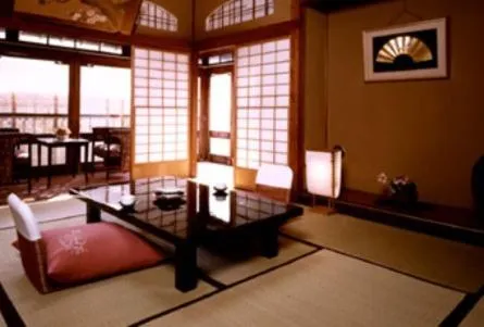 Seating area in Kurhaus Ishibashi Ryokan