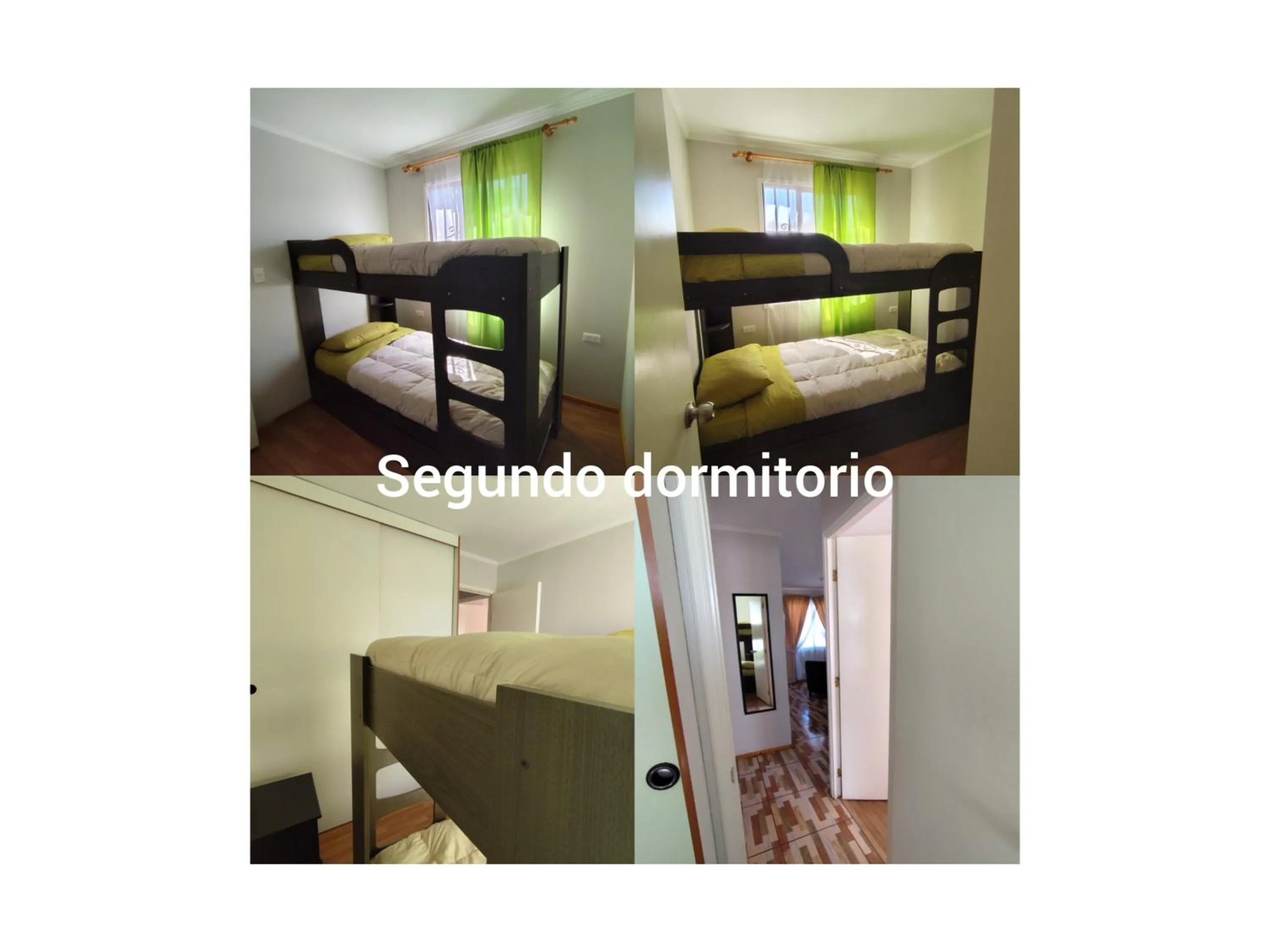Bed in Departamento Familiar
