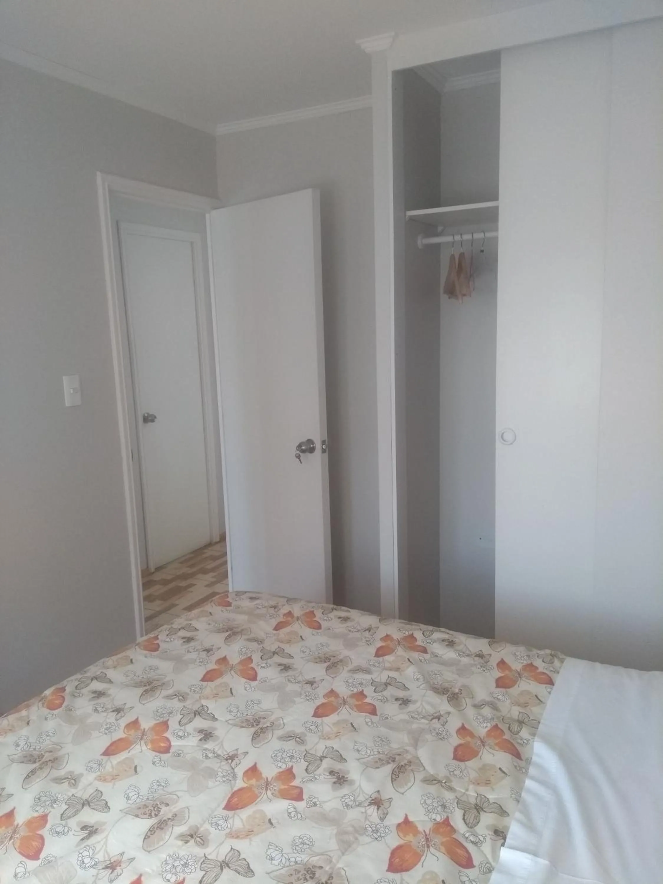 Bed in Departamento Familiar