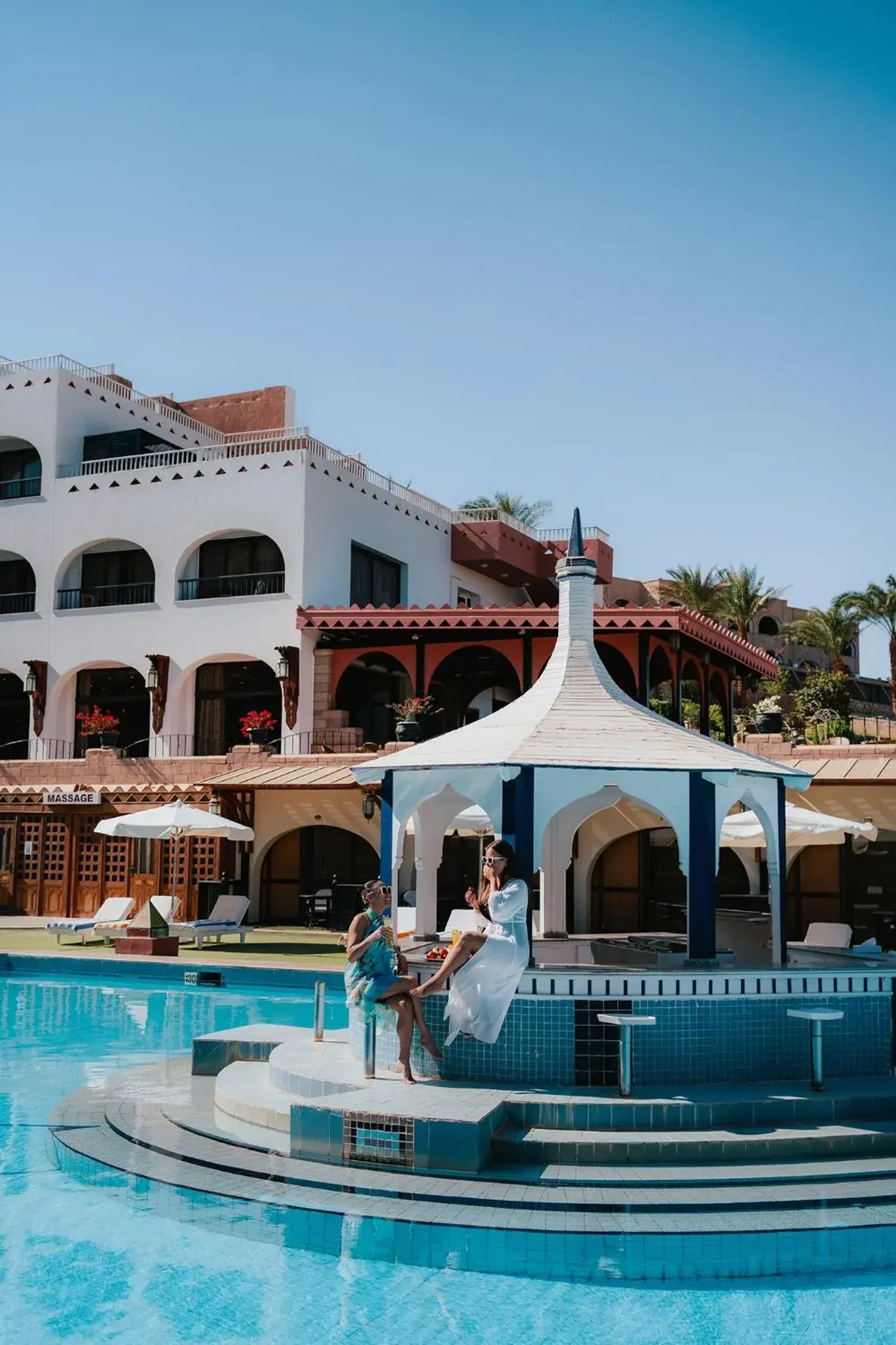 Swimming pool in Basma Hotel Aswan Swimming pool in Basma Hotel Aswan