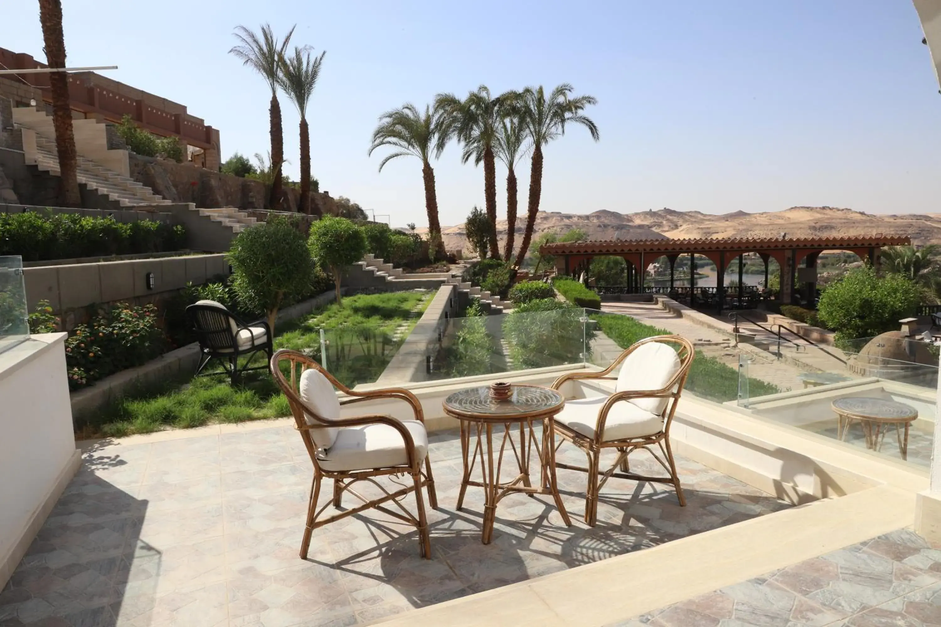 Garden view in Basma Hotel Aswan Garden view in Basma Hotel Aswan