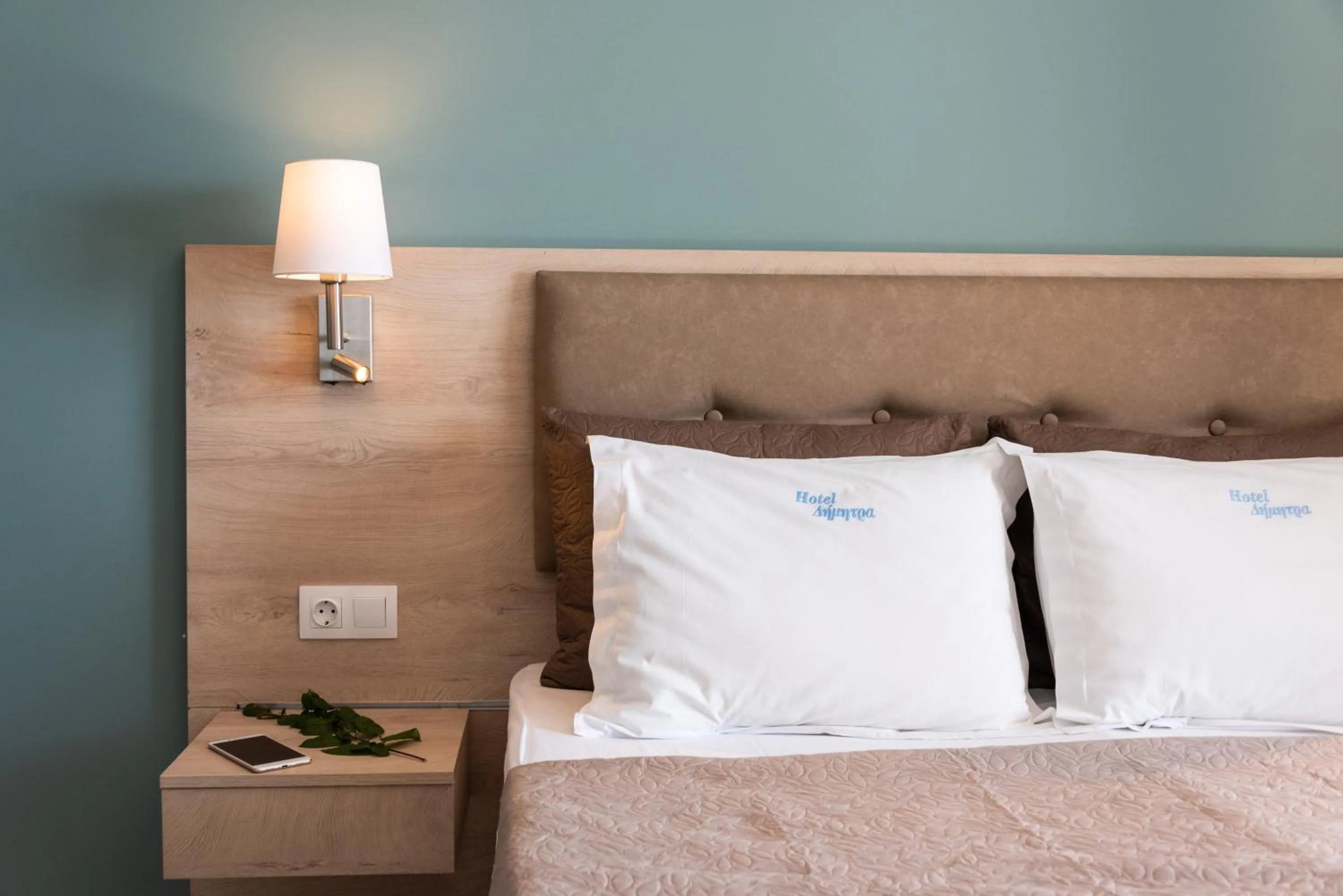 Bed in Hotel Dimitra