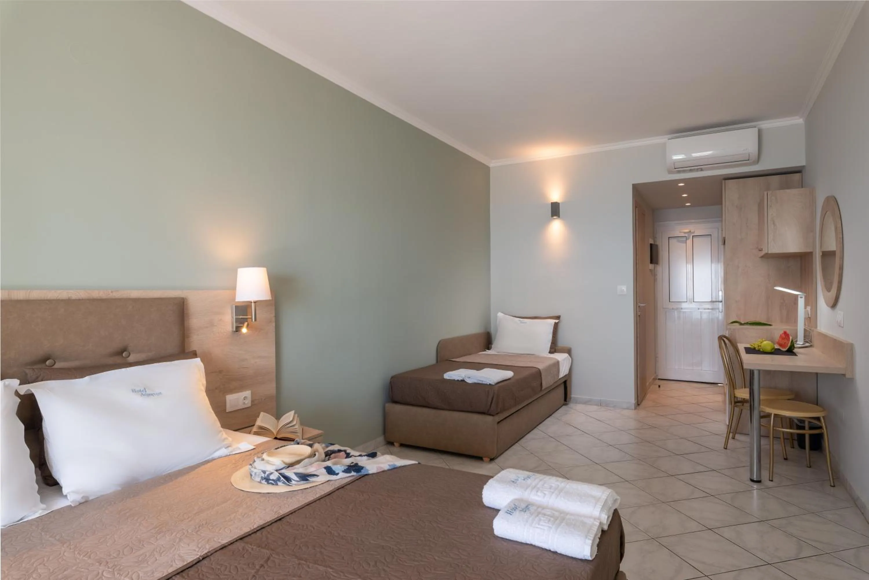 Bed in Hotel Dimitra