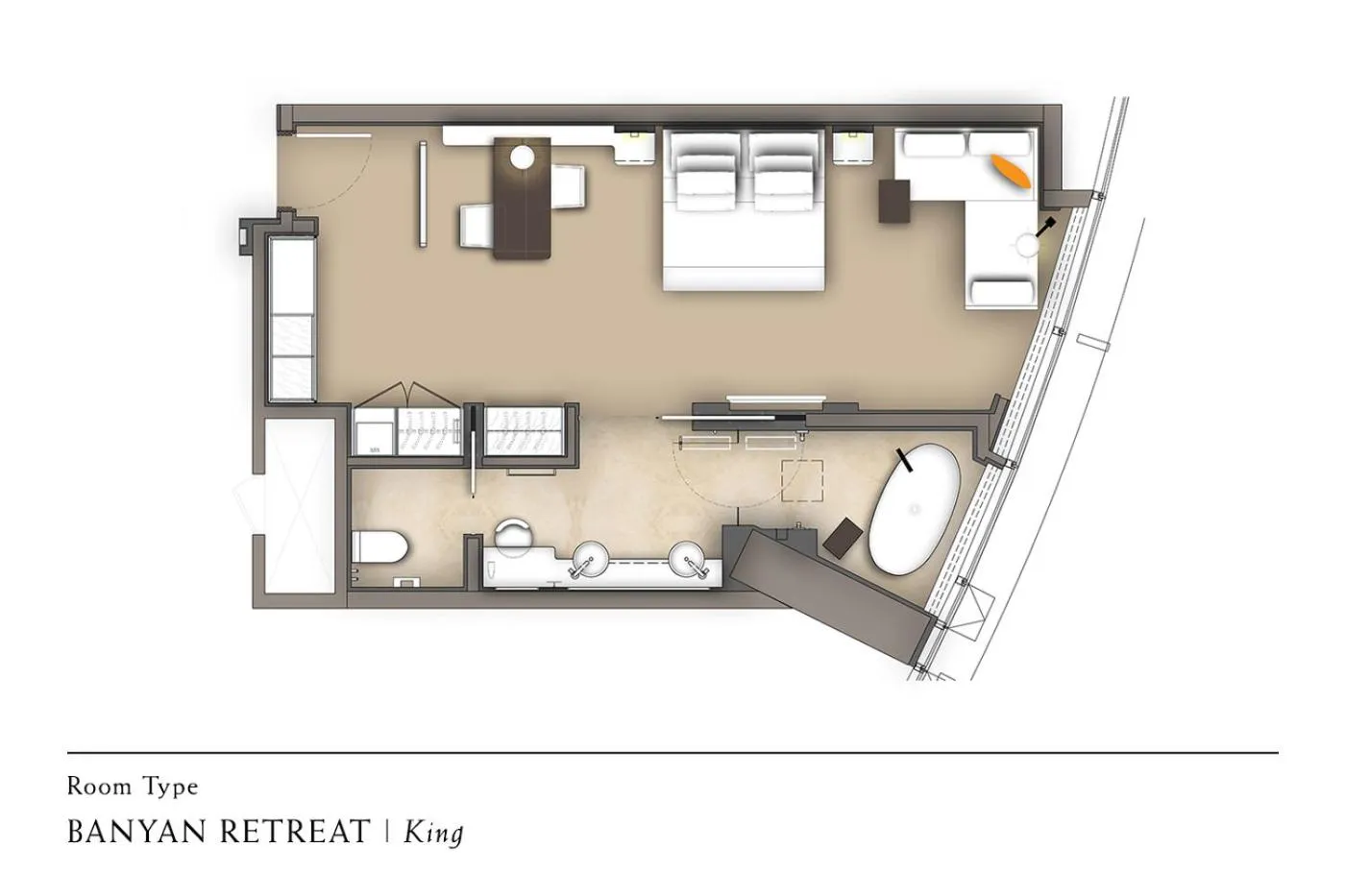 Floor plan in Banyan Tree Kuala Lumpur