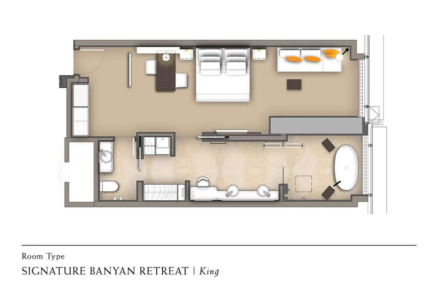 Floor plan in Banyan Tree Kuala Lumpur