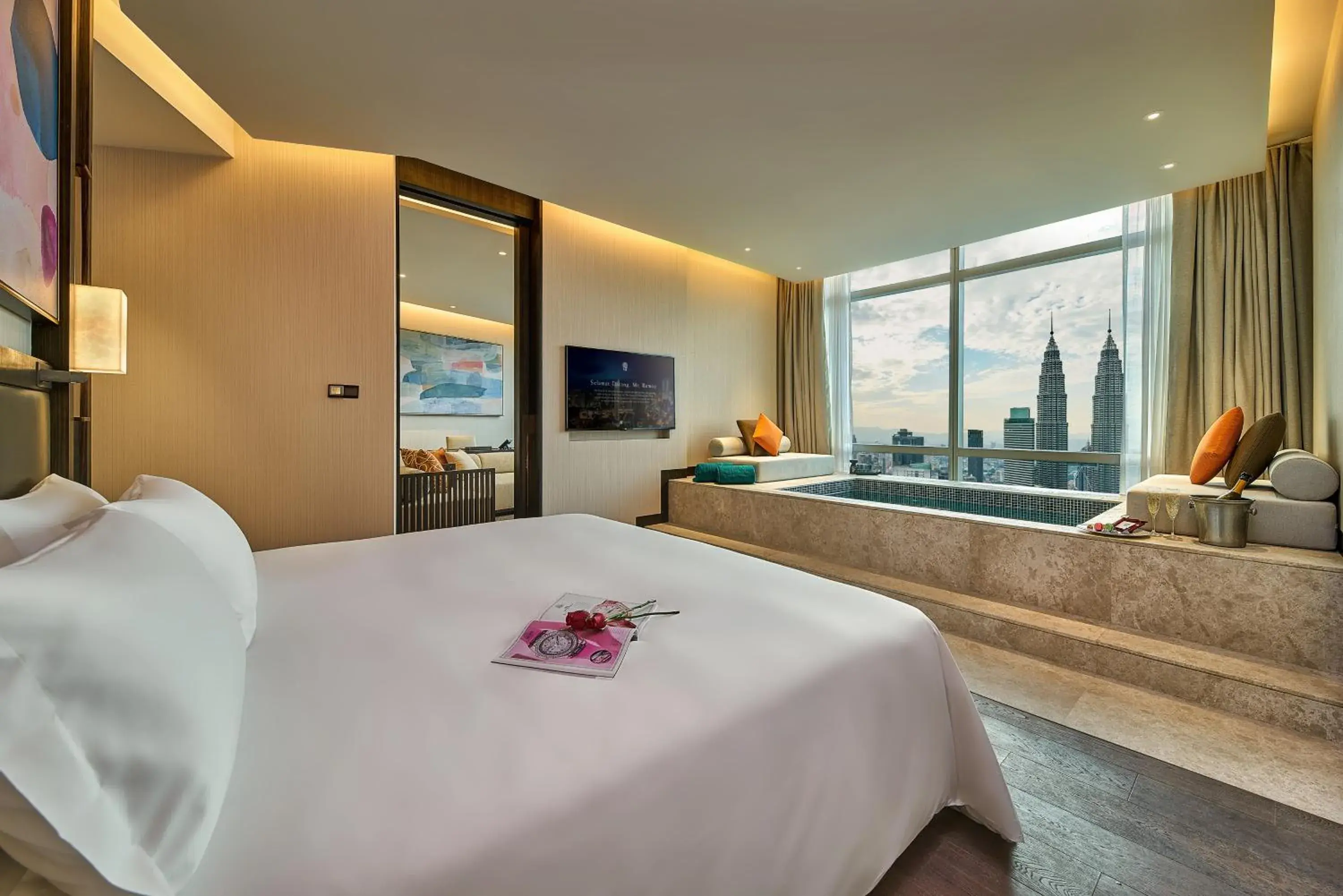 Shower, Bed in Banyan Tree Kuala Lumpur Shower, Bed in Banyan Tree Kuala Lumpur