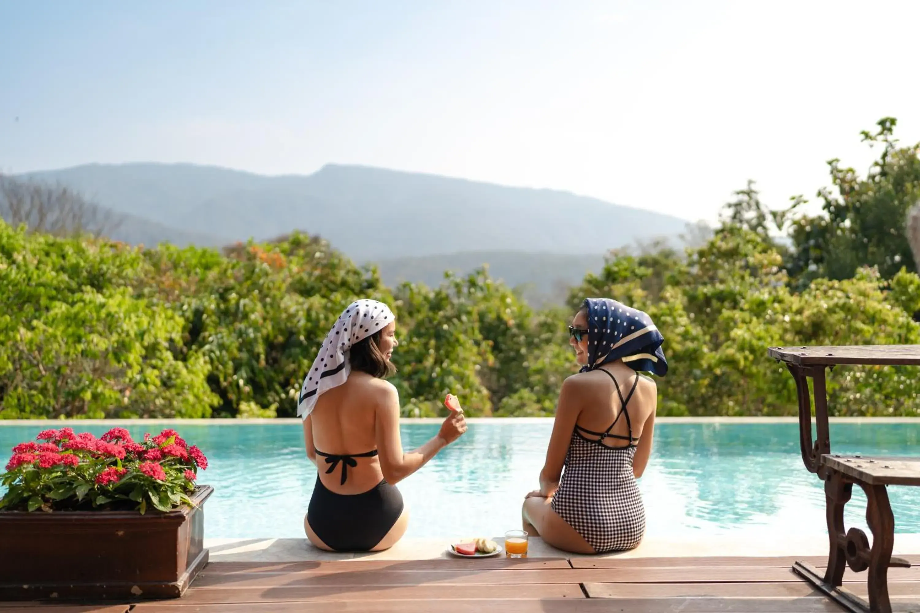 Pool view in Chantra Khiri Chalet Chiang Mai Pool view in Chantra Khiri Chalet Chiang Mai
