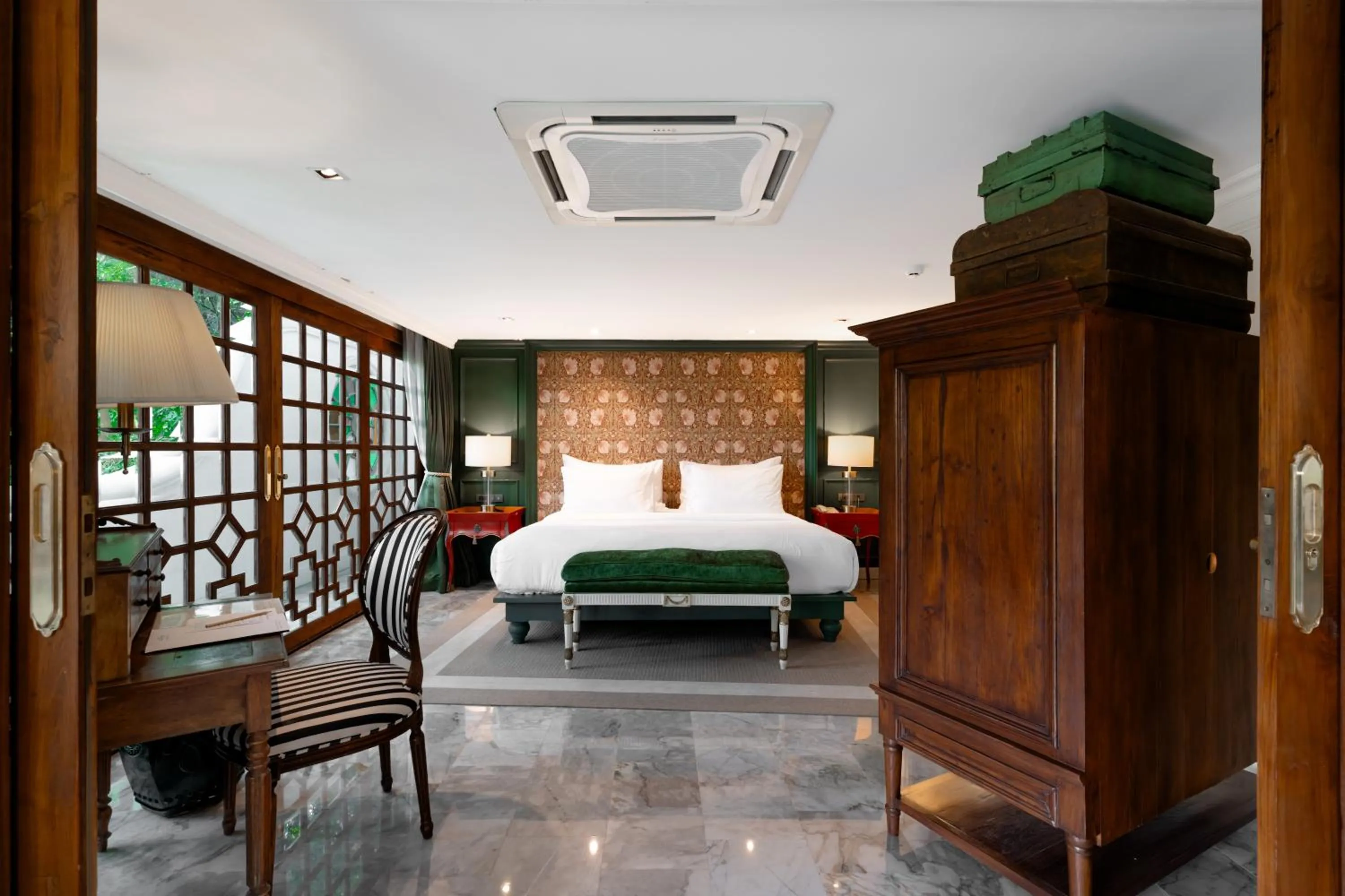 Bed in Chantra Khiri Chalet Chiang Mai