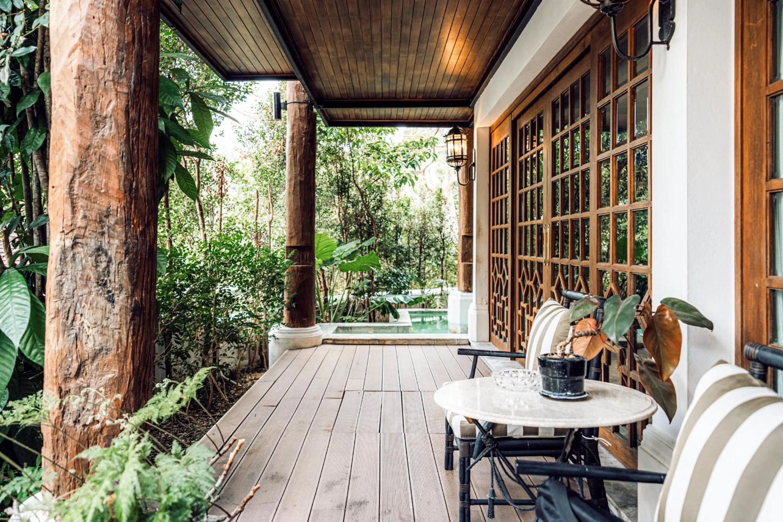Balcony/Terrace in Chantra Khiri Chalet Chiang Mai
