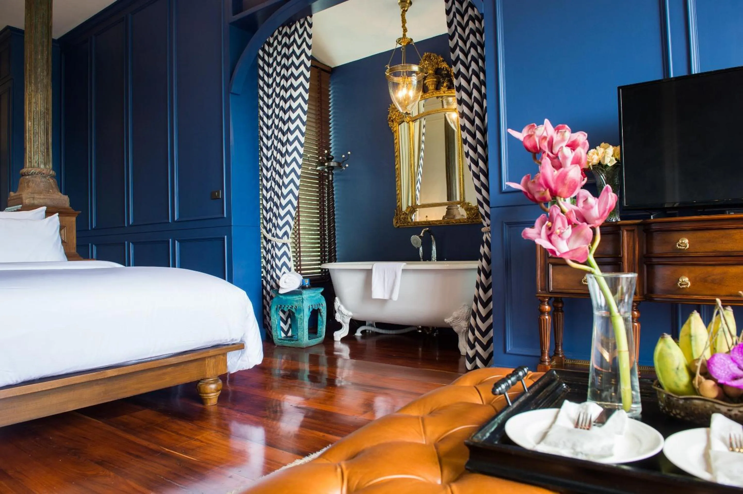 Bed in Chantra Khiri Chalet Chiang Mai