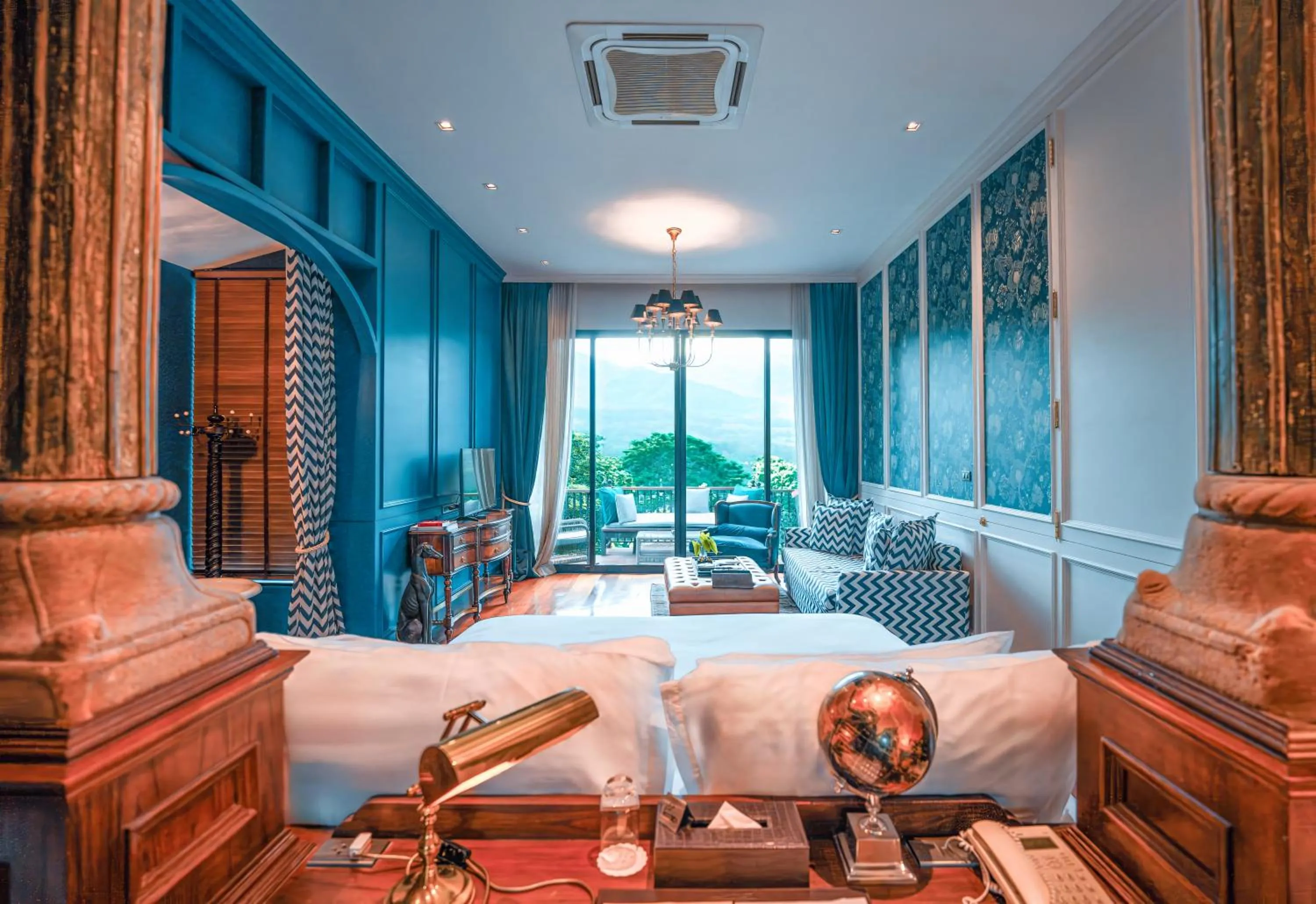 Bed in Chantra Khiri Chalet Chiang Mai