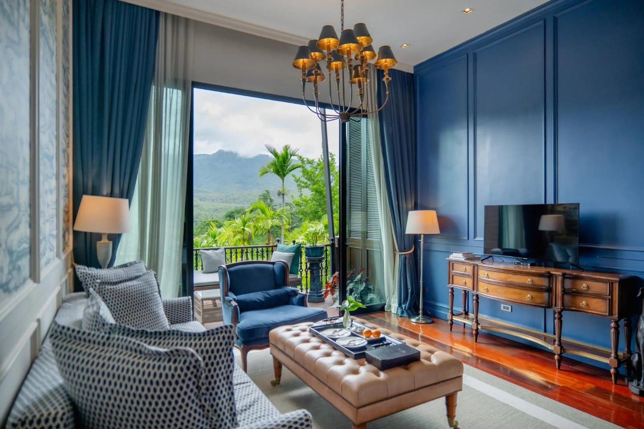 Living room in Chantra Khiri Chalet Chiang Mai