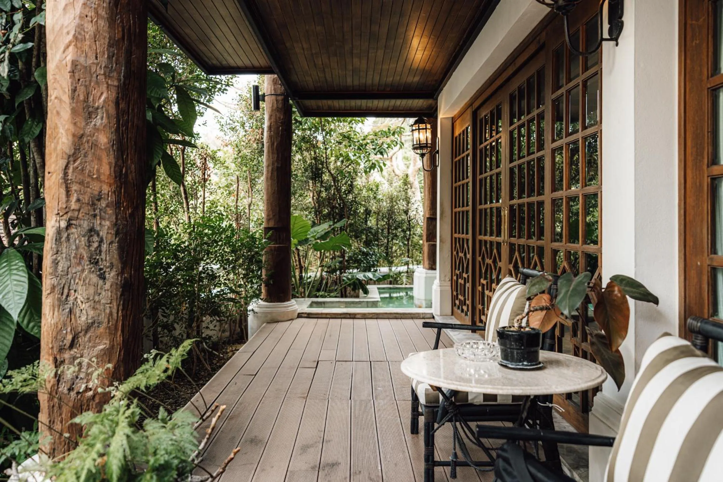 Balcony/Terrace in Chantra Khiri Chalet Chiang Mai