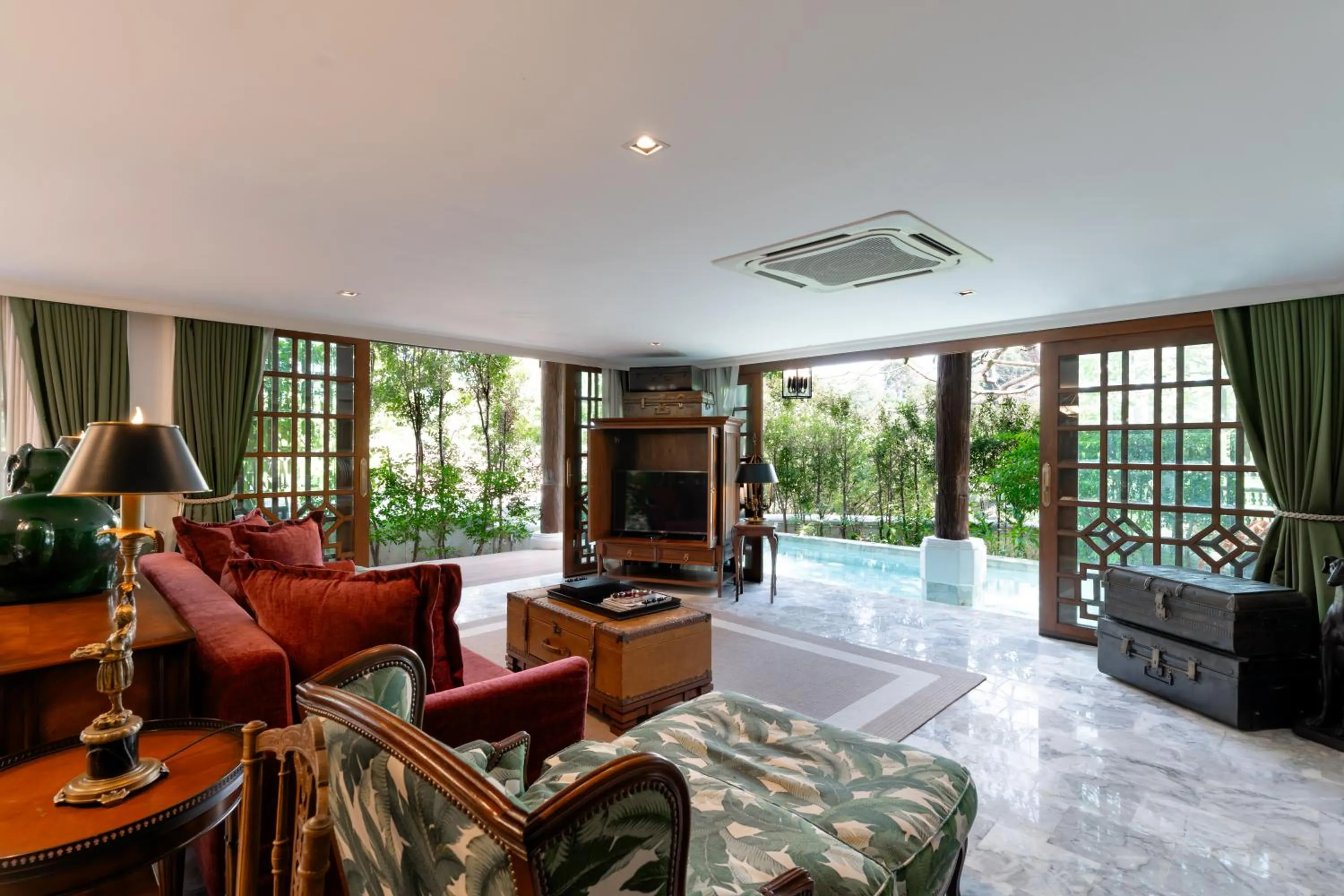 Living room in Chantra Khiri Chalet Chiang Mai