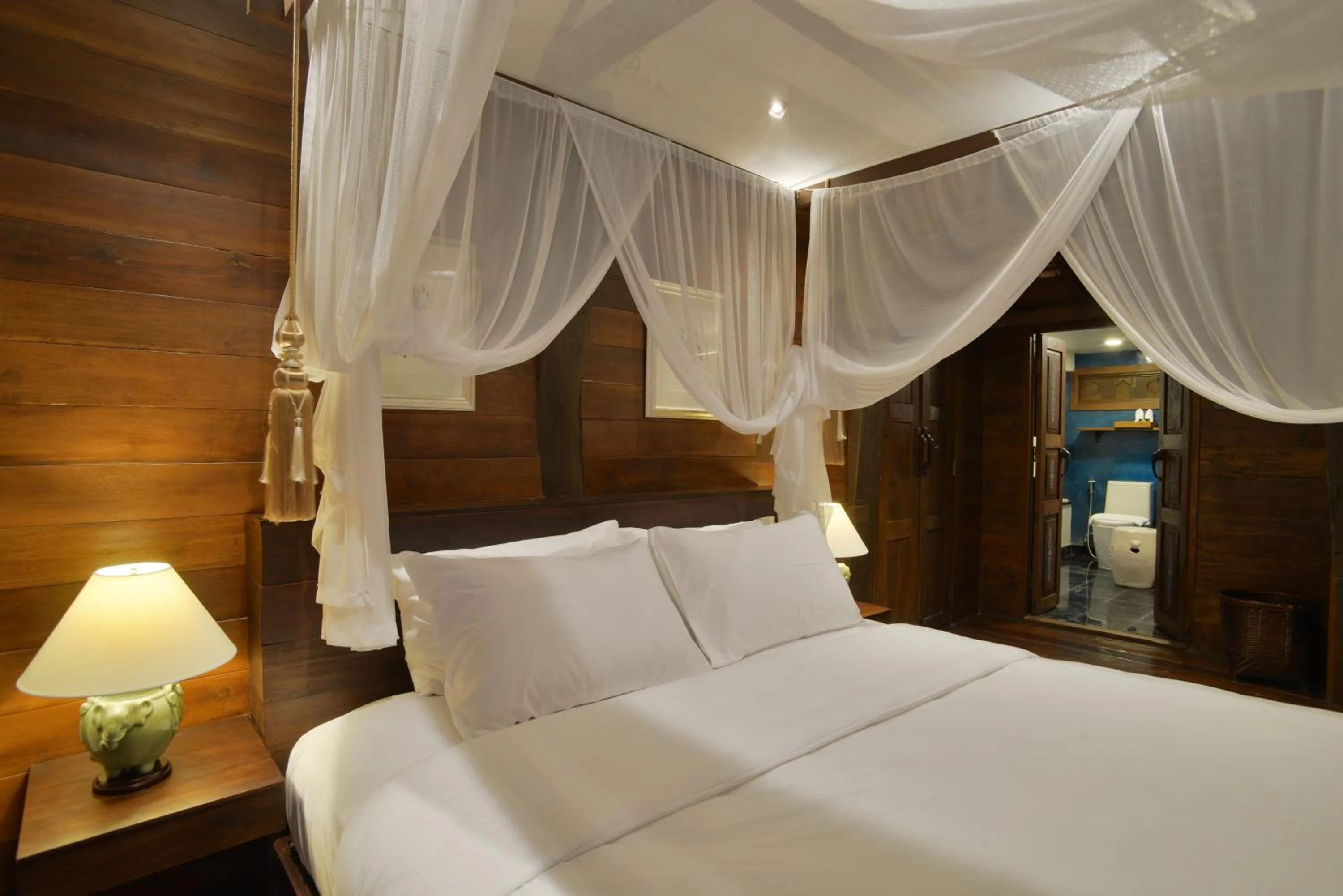 Bed in Chantra Khiri Chalet Chiang Mai