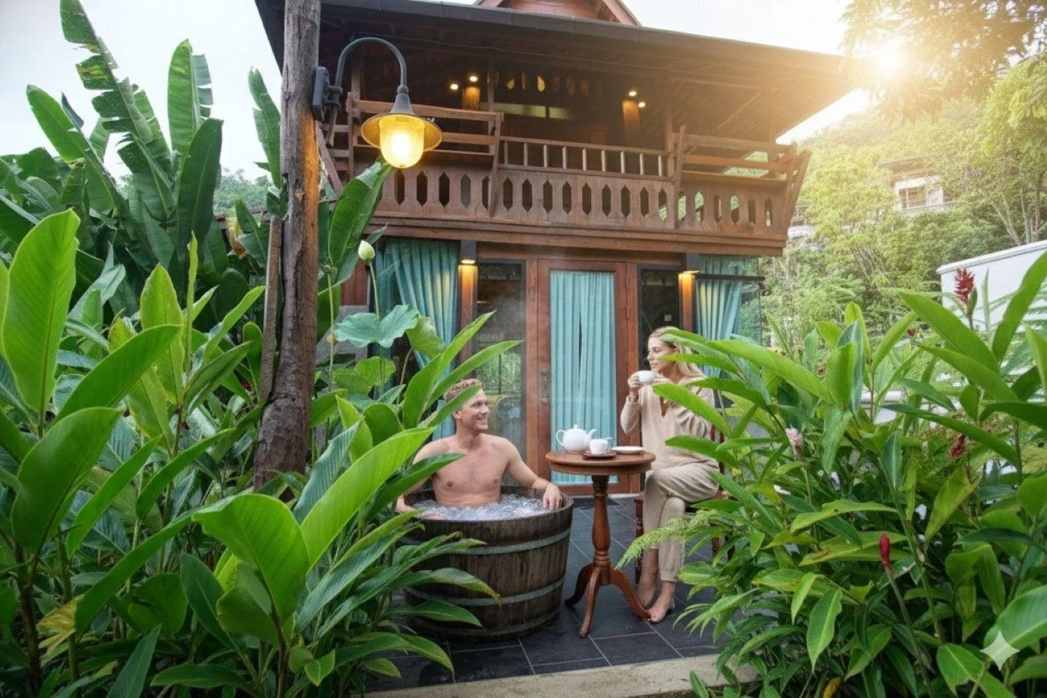 Balcony/Terrace in Chantra Khiri Chalet Chiang Mai