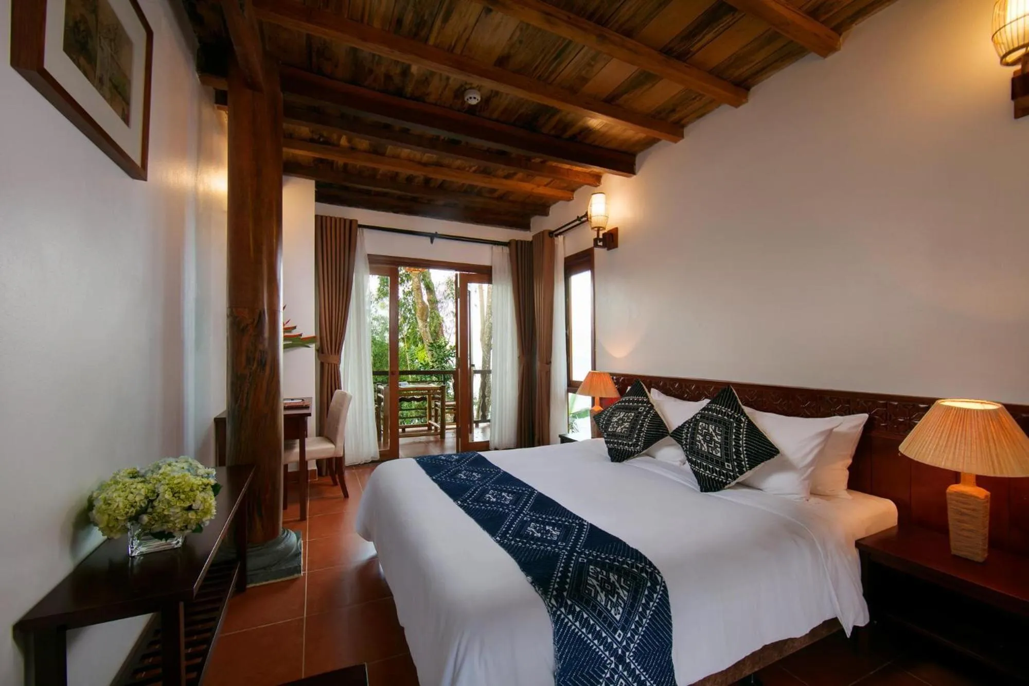 Place of worship, Bed in Mai Chau Hideaway Lake Resort