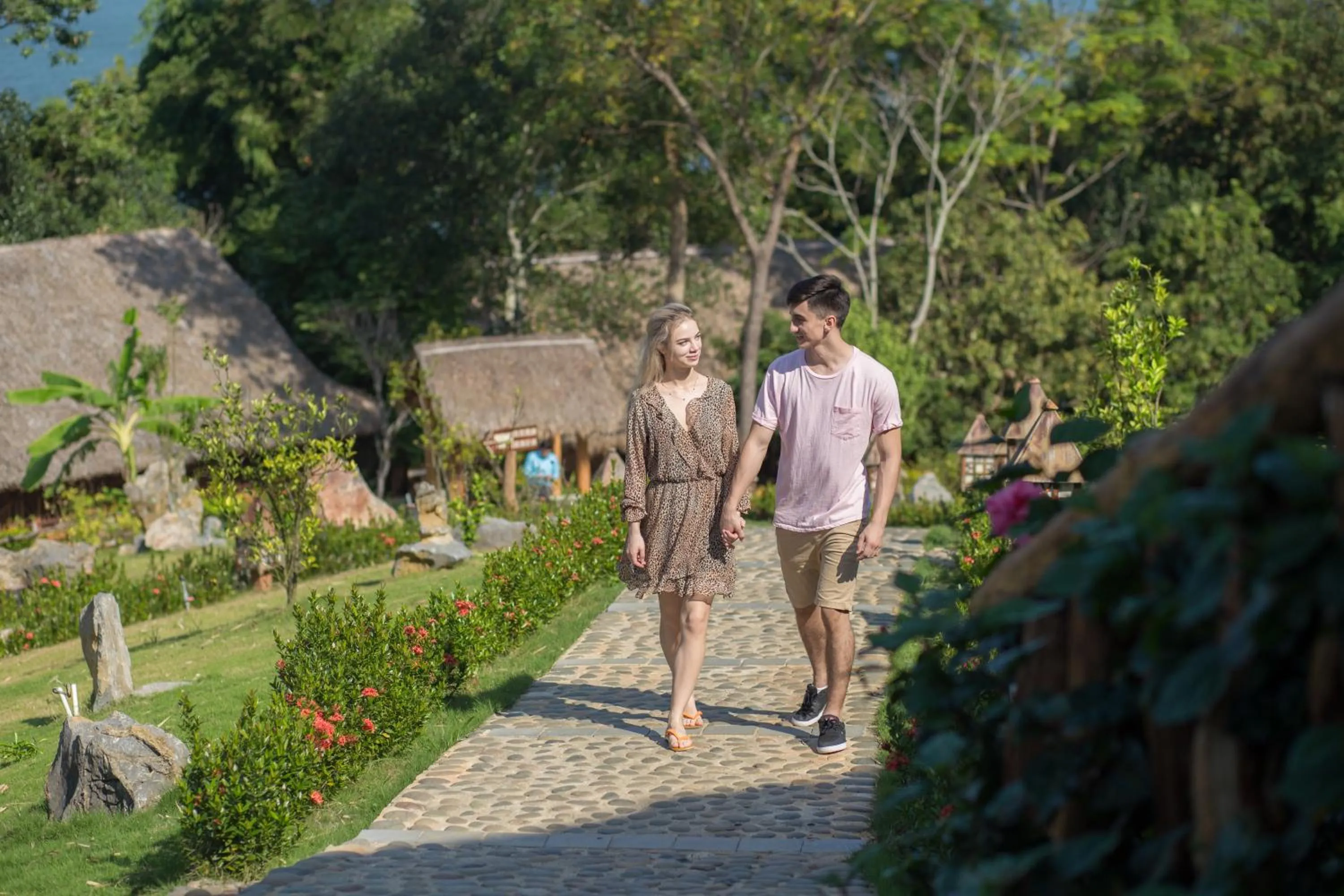 People in Mai Chau Hideaway Lake Resort
