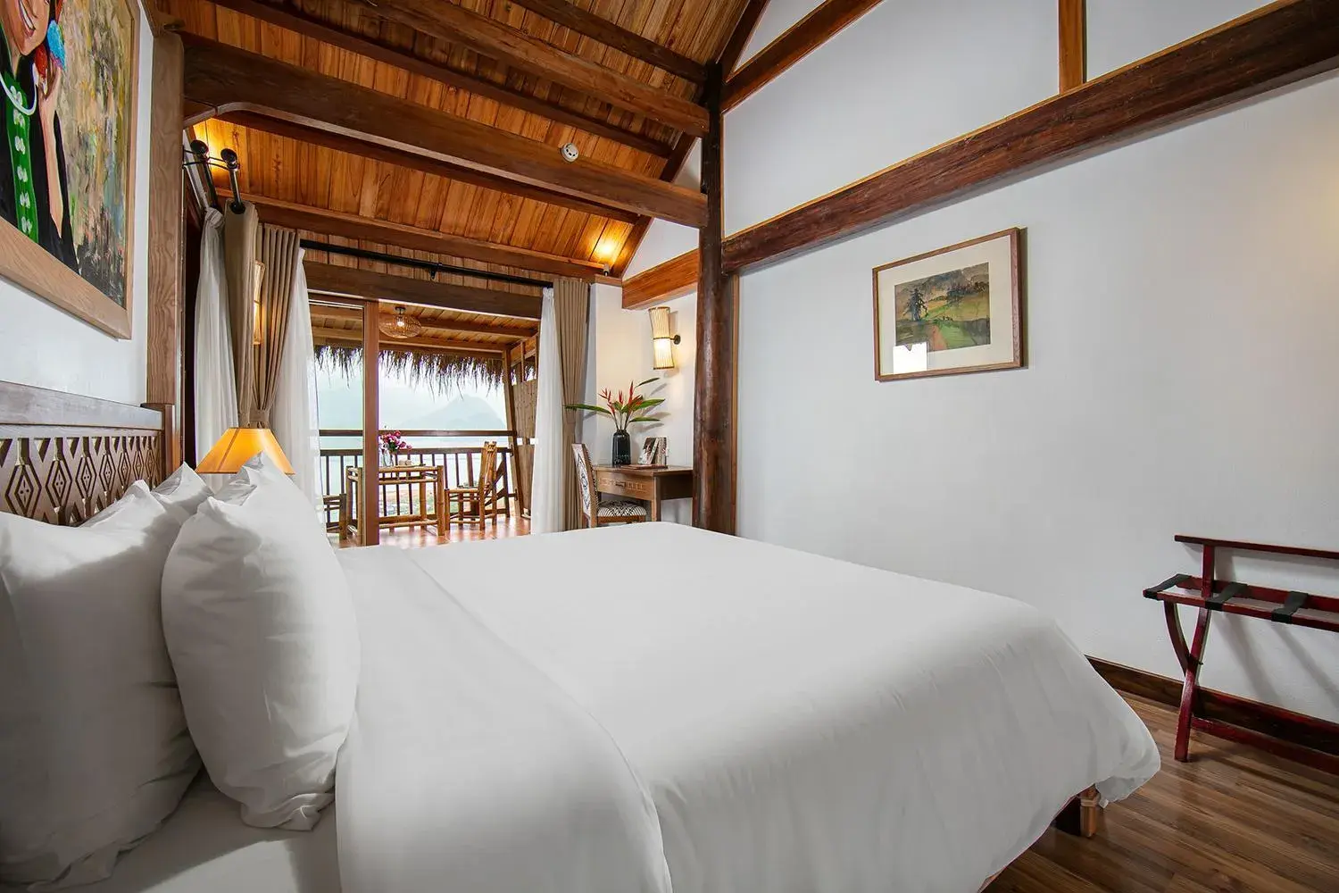 Place of worship, Bed in Mai Chau Hideaway Lake Resort Place of worship, Bed in Mai Chau Hideaway Lake Resort