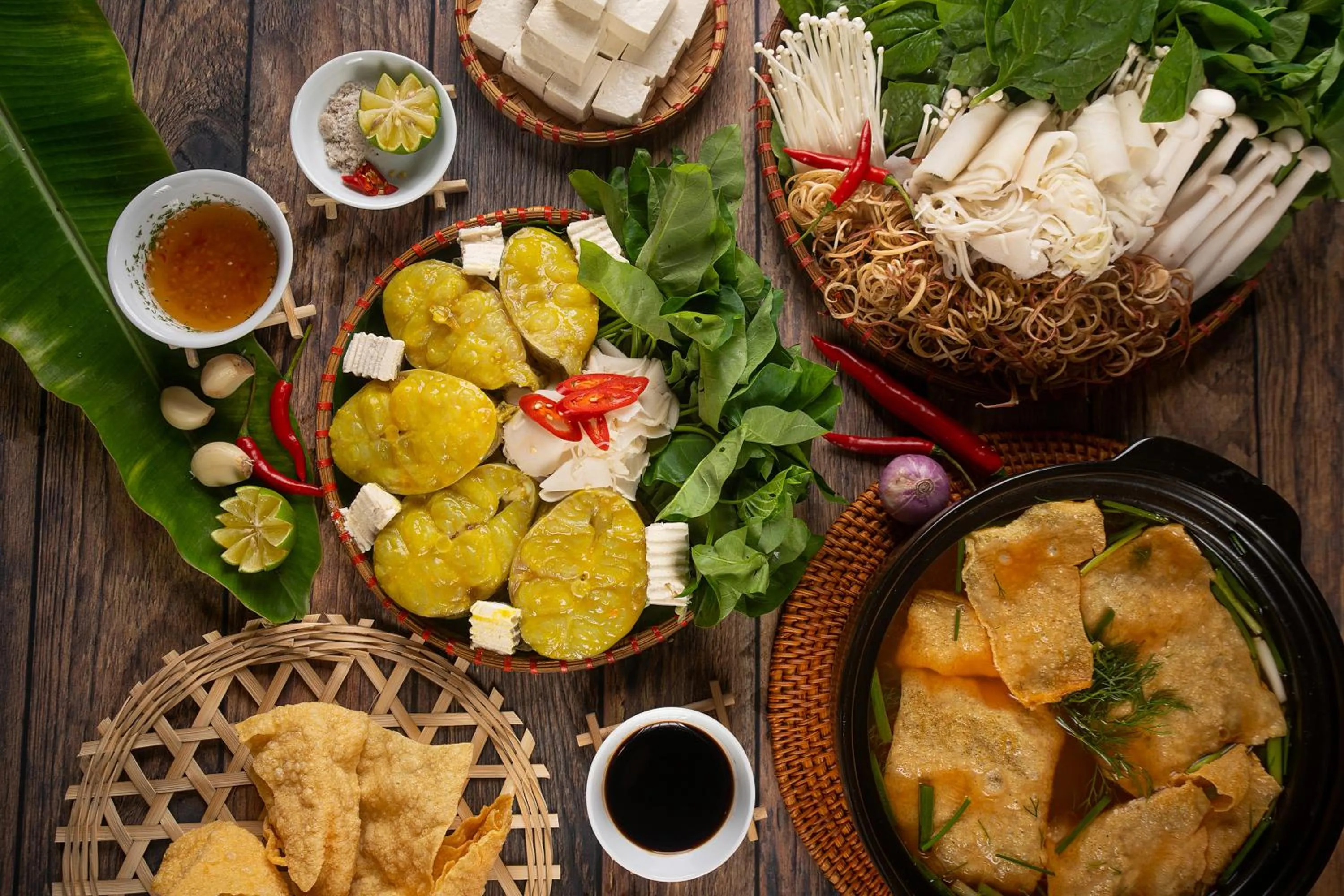 Food and drinks in Mai Chau Hideaway Lake Resort