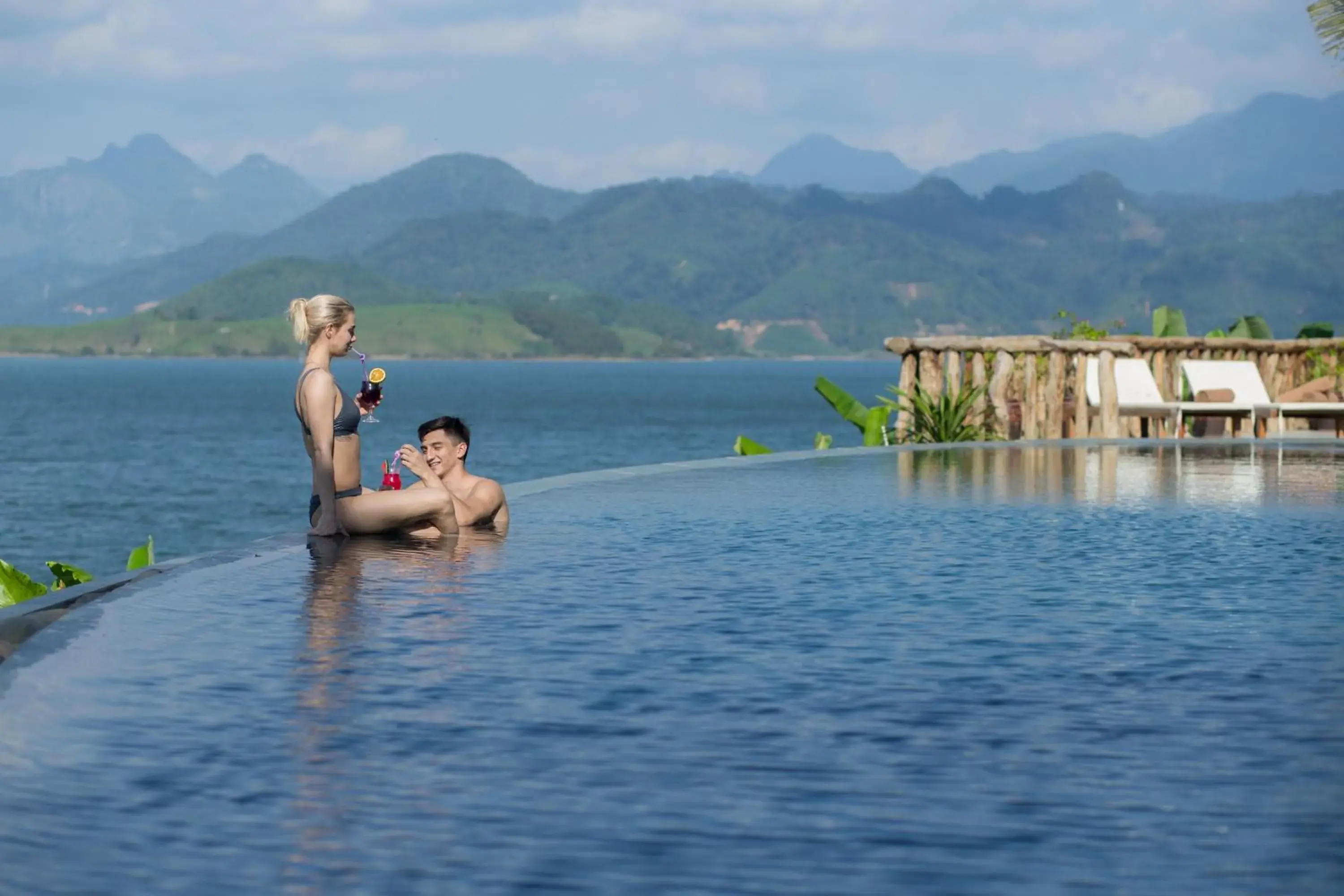 Lake view in Mai Chau Hideaway Lake Resort Lake view in Mai Chau Hideaway Lake Resort