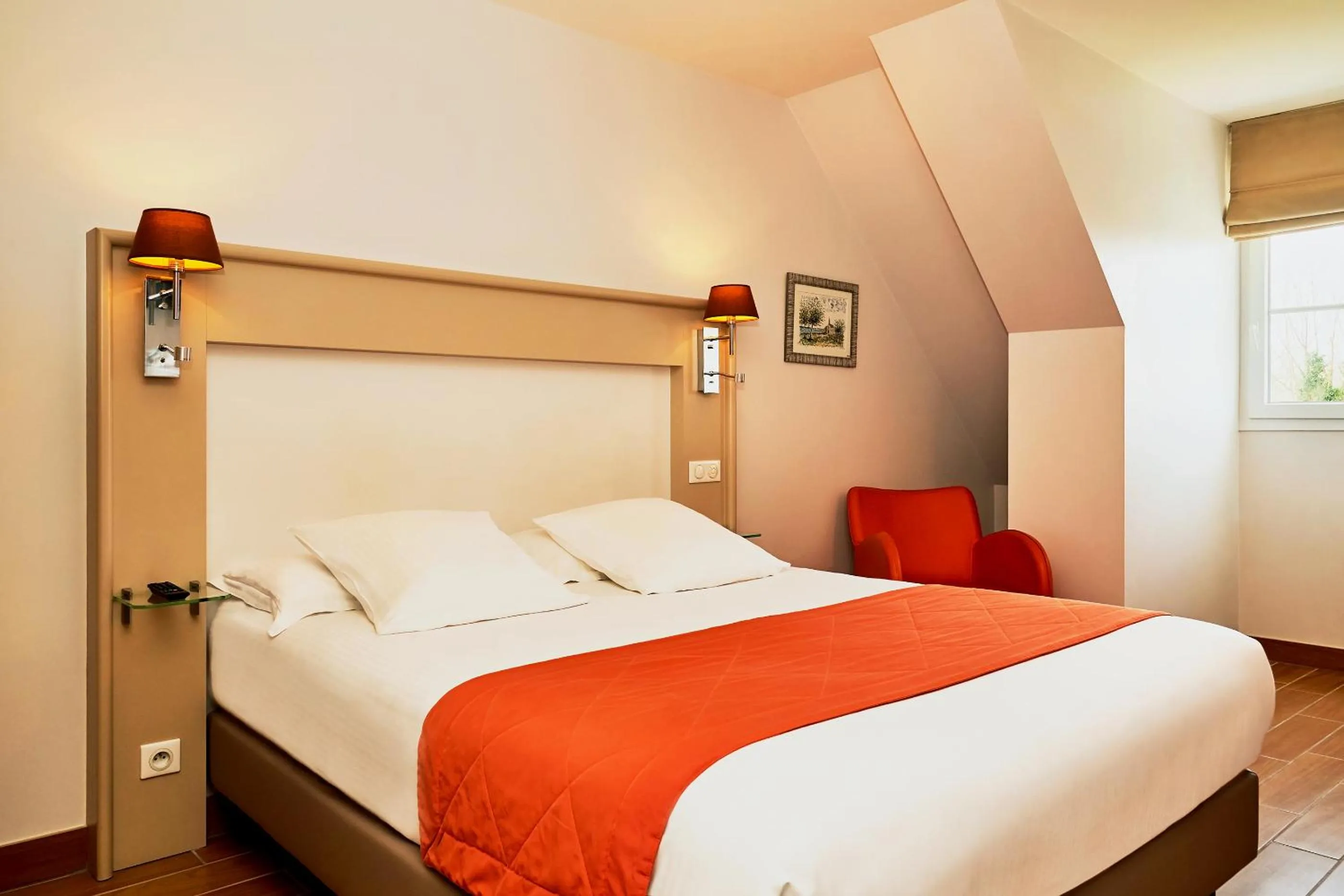 Bed in Hotel Spa Les Saules