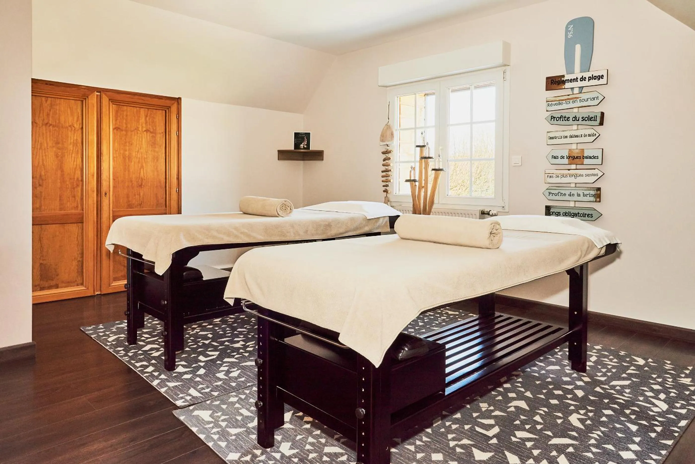 Bed in Hotel Spa Les Saules