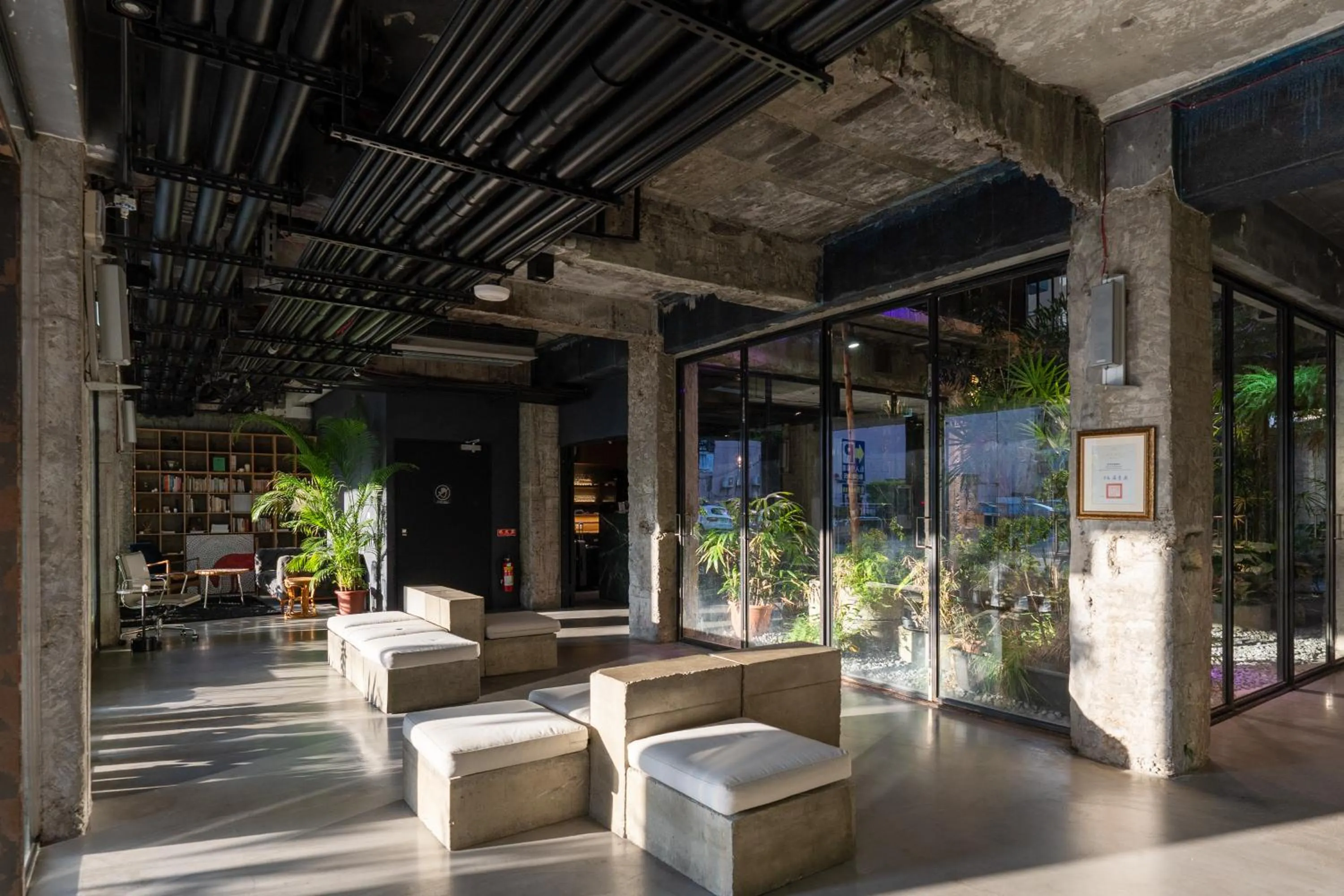 Seating area in SOF Hotel