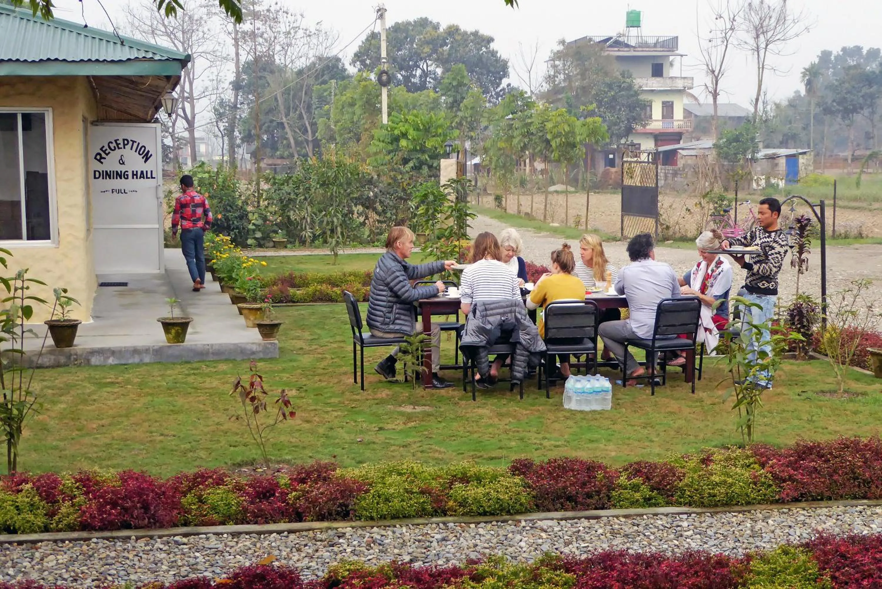Patio in Tharu Mahal