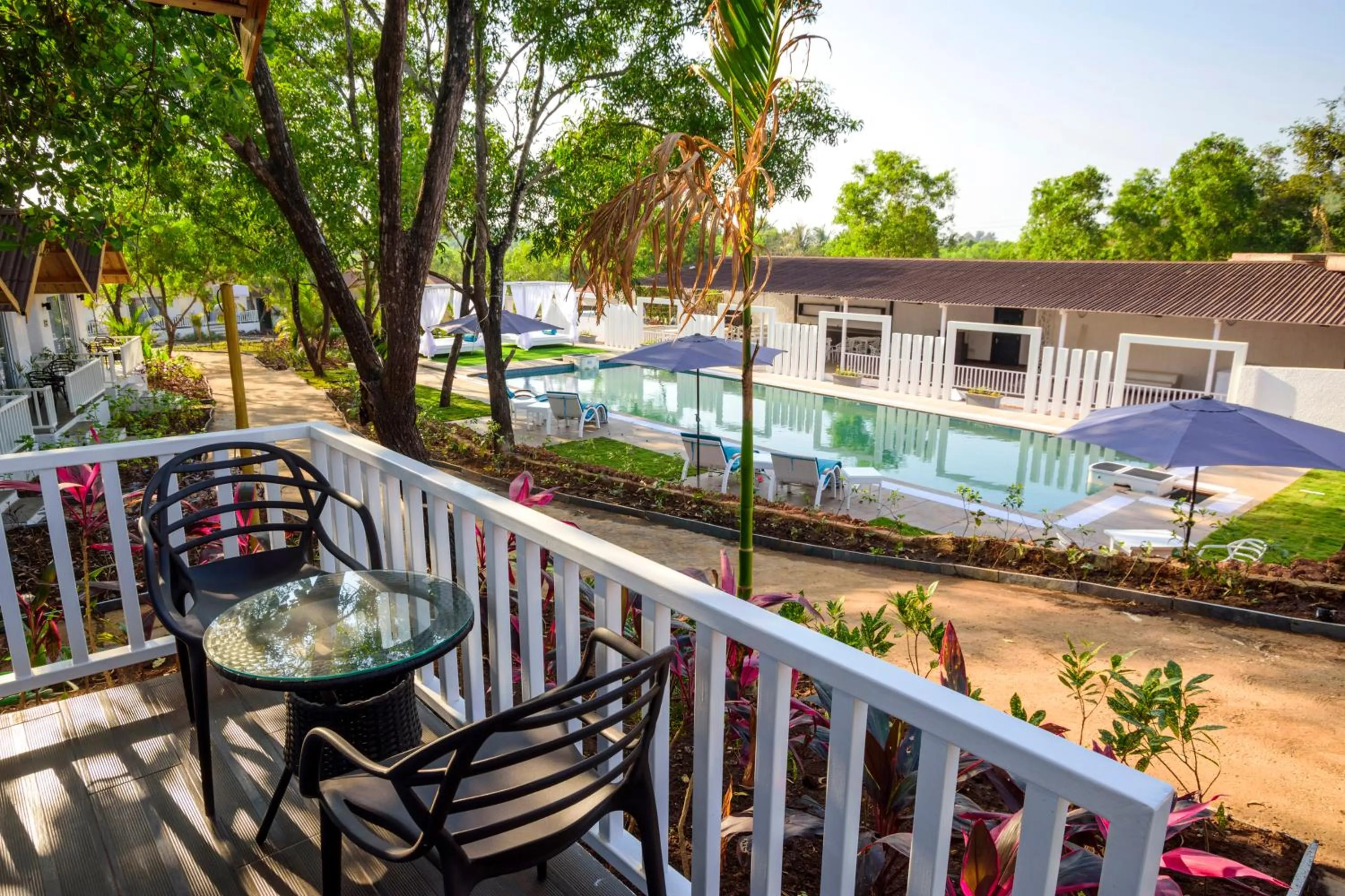 Balcony/Terrace in White Wood Resort By Stone Wood Hotels