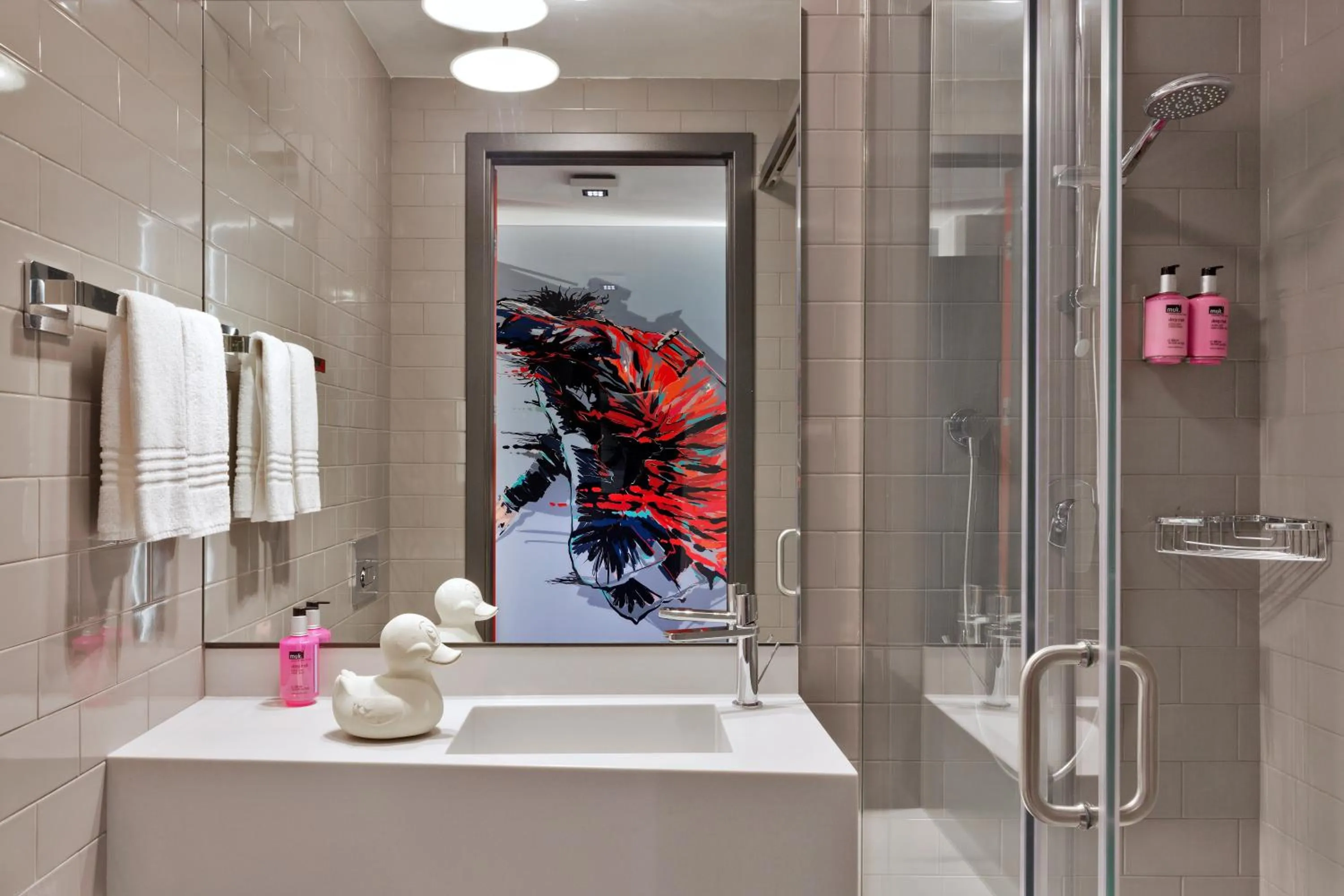 Bathroom in Moxy Tbilisi