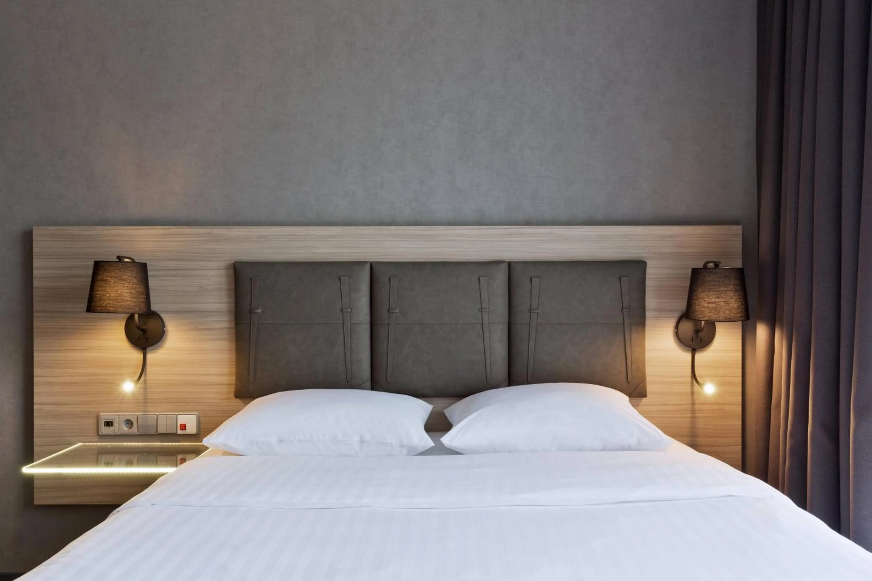 Photo of the whole room, Bed in Moxy Tbilisi