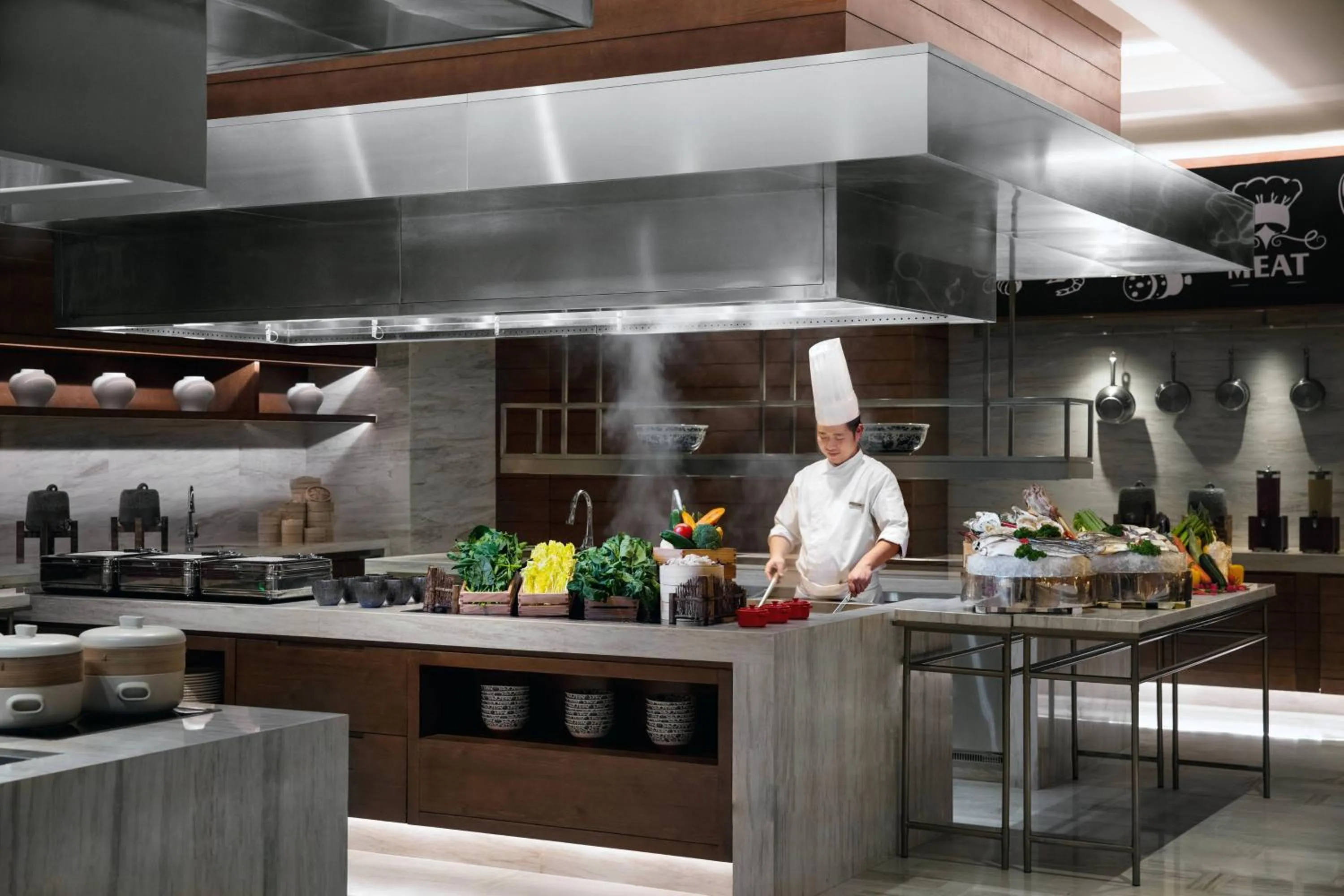 Kitchen or kitchenette in Courtyard By Marriott Xi'an North