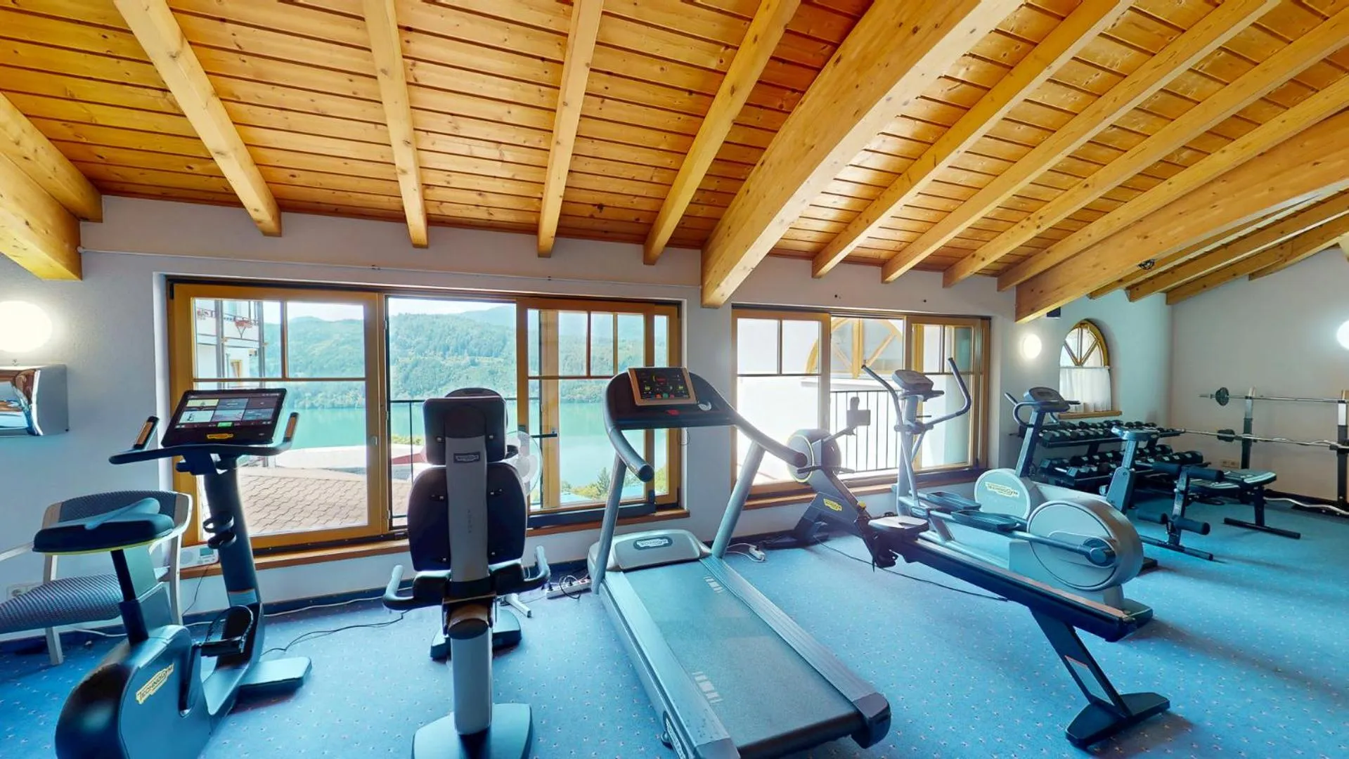Fitness centre/facilities in Hotel Alexanderhof