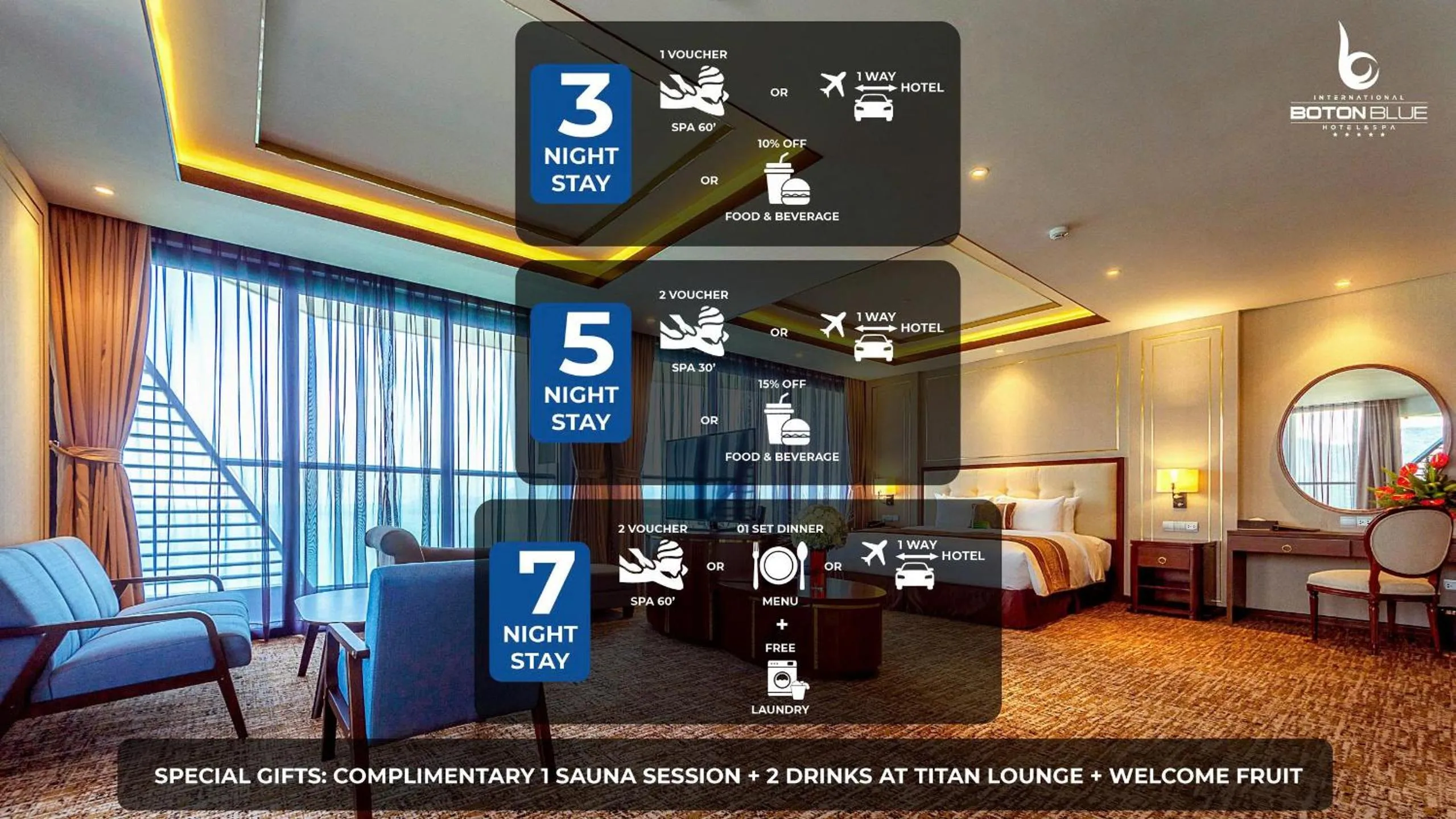 Communal lounge/ TV room in Boton Blue Hotel & Spa