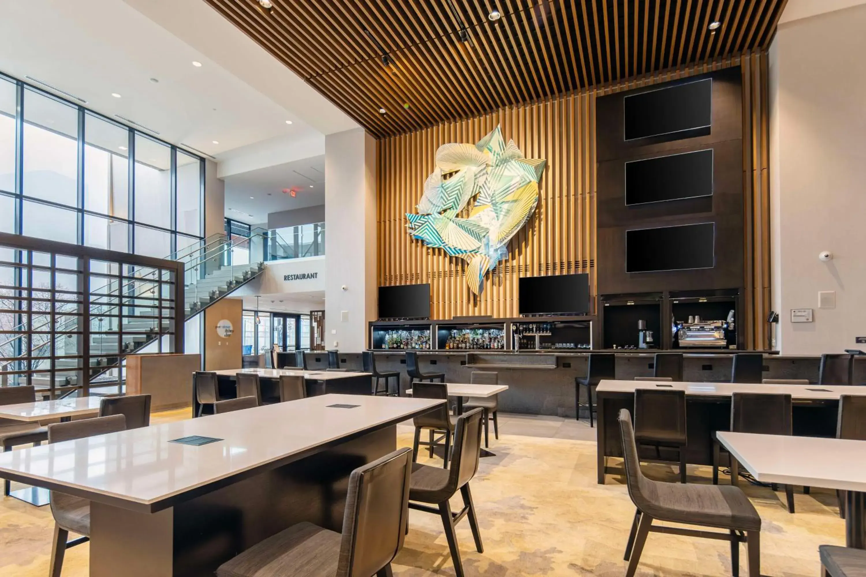 Lobby or reception in Hilton Des Moines Downtown Lobby or reception in Hilton Des Moines Downtown