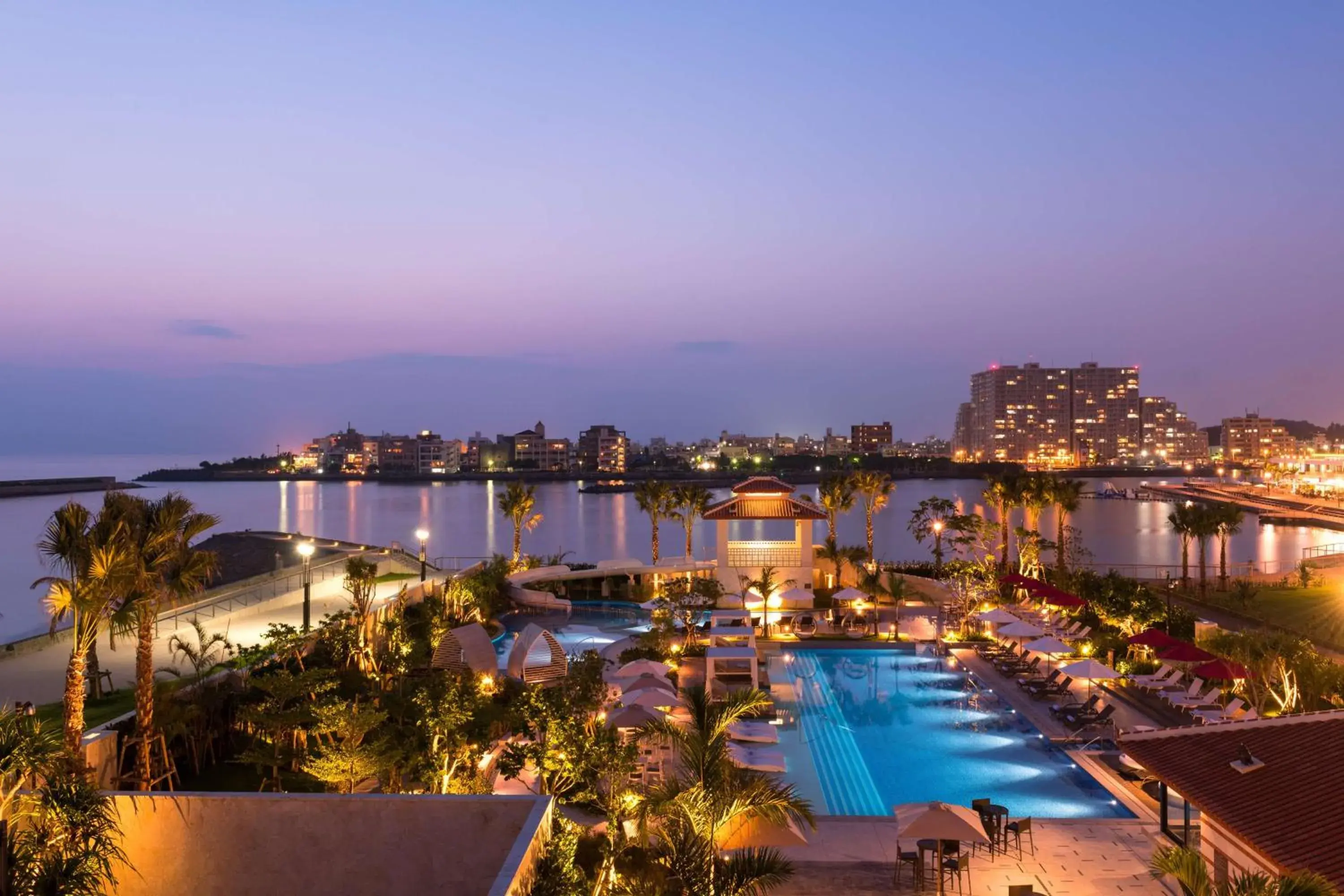 Pool view in DoubleTree by Hilton Okinawa Chatan Resort Pool view in DoubleTree by Hilton Okinawa Chatan Resort
