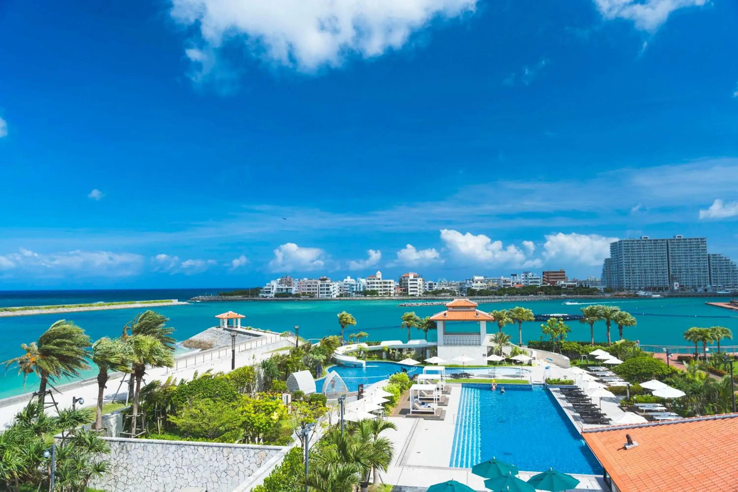 Pool view in DoubleTree by Hilton Okinawa Chatan Resort Pool view in DoubleTree by Hilton Okinawa Chatan Resort