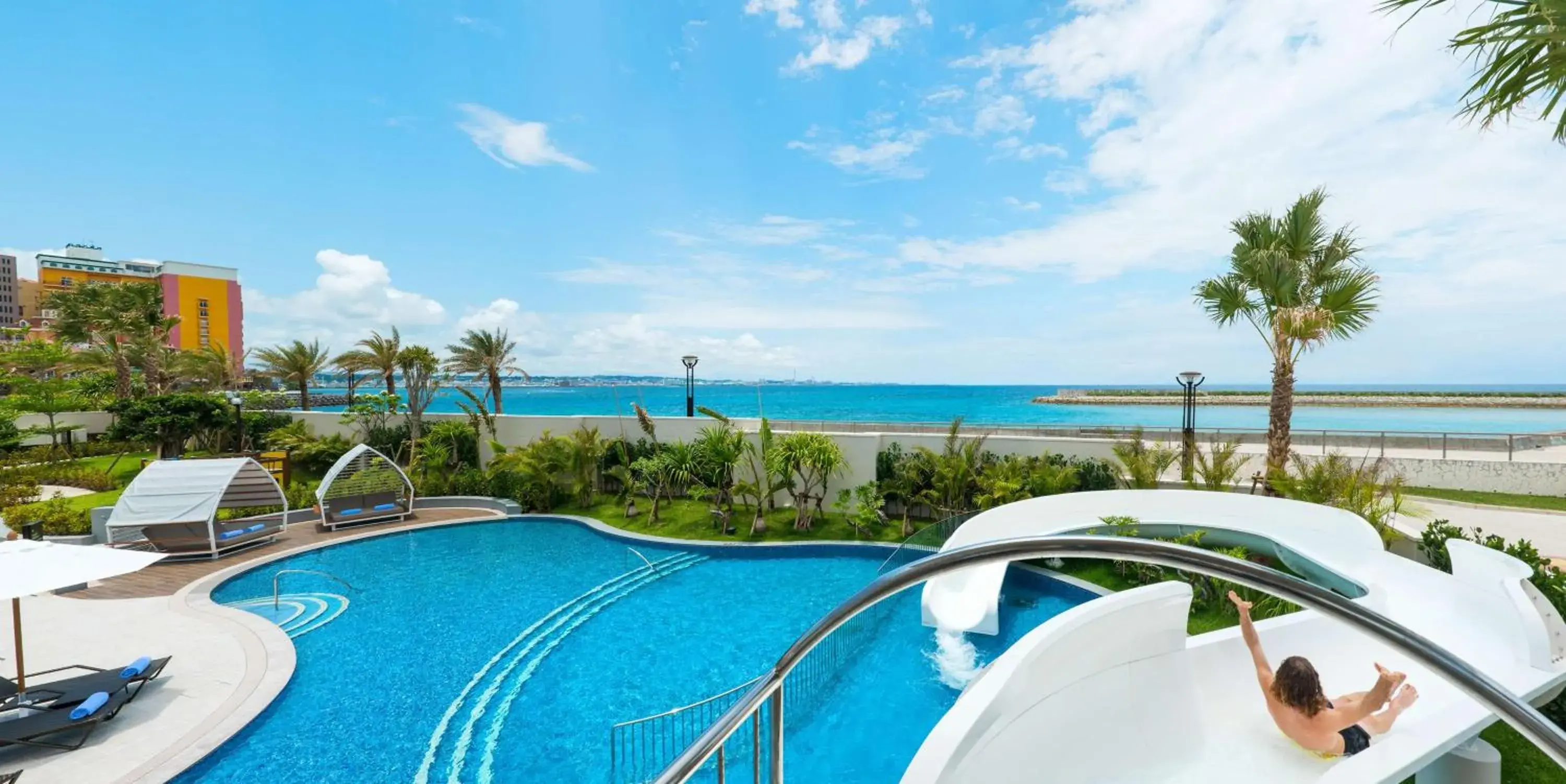 Pool view in DoubleTree by Hilton Okinawa Chatan Resort Pool view in DoubleTree by Hilton Okinawa Chatan Resort