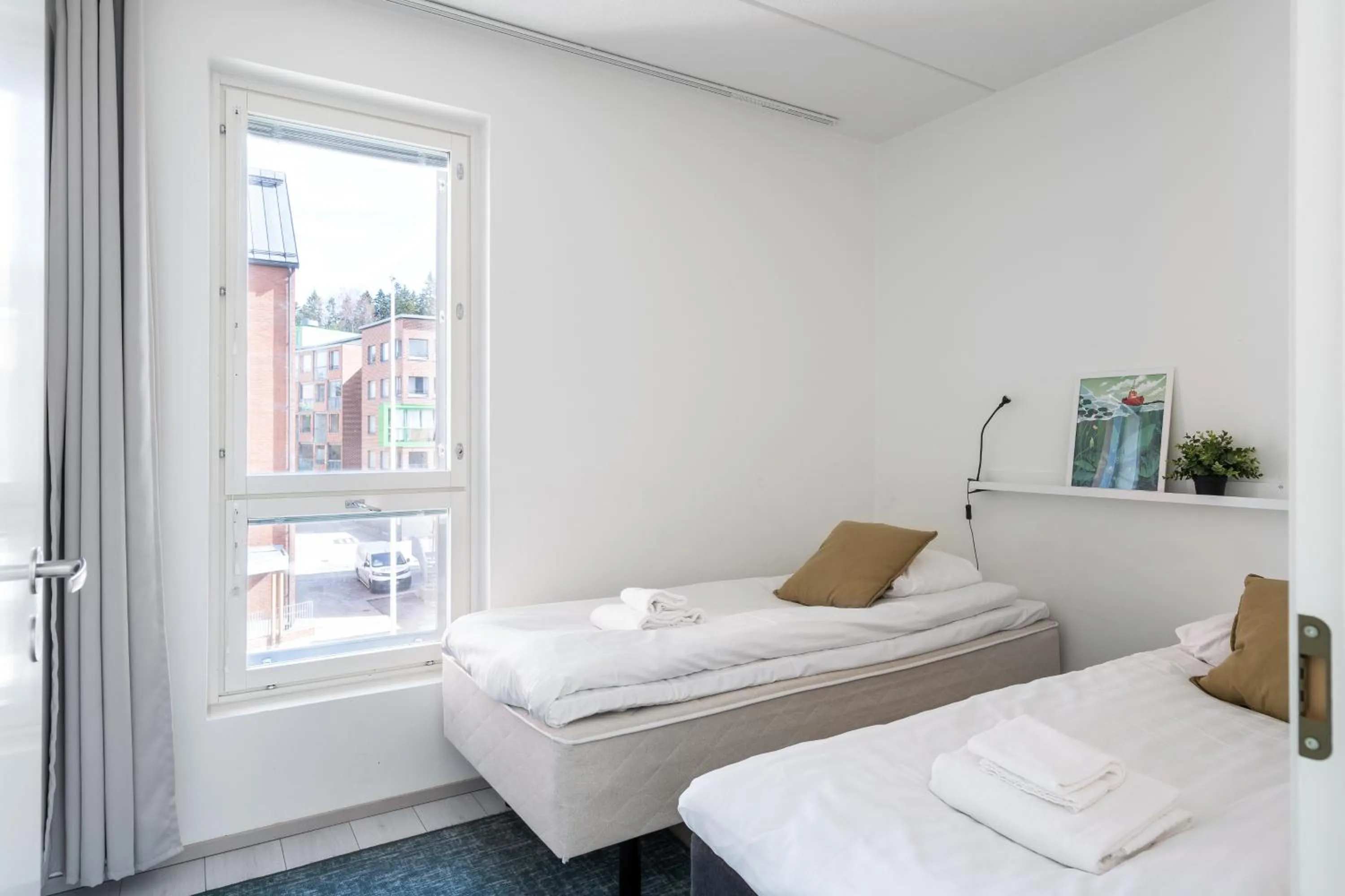 Bed in Hiisi Homes Espoo Center