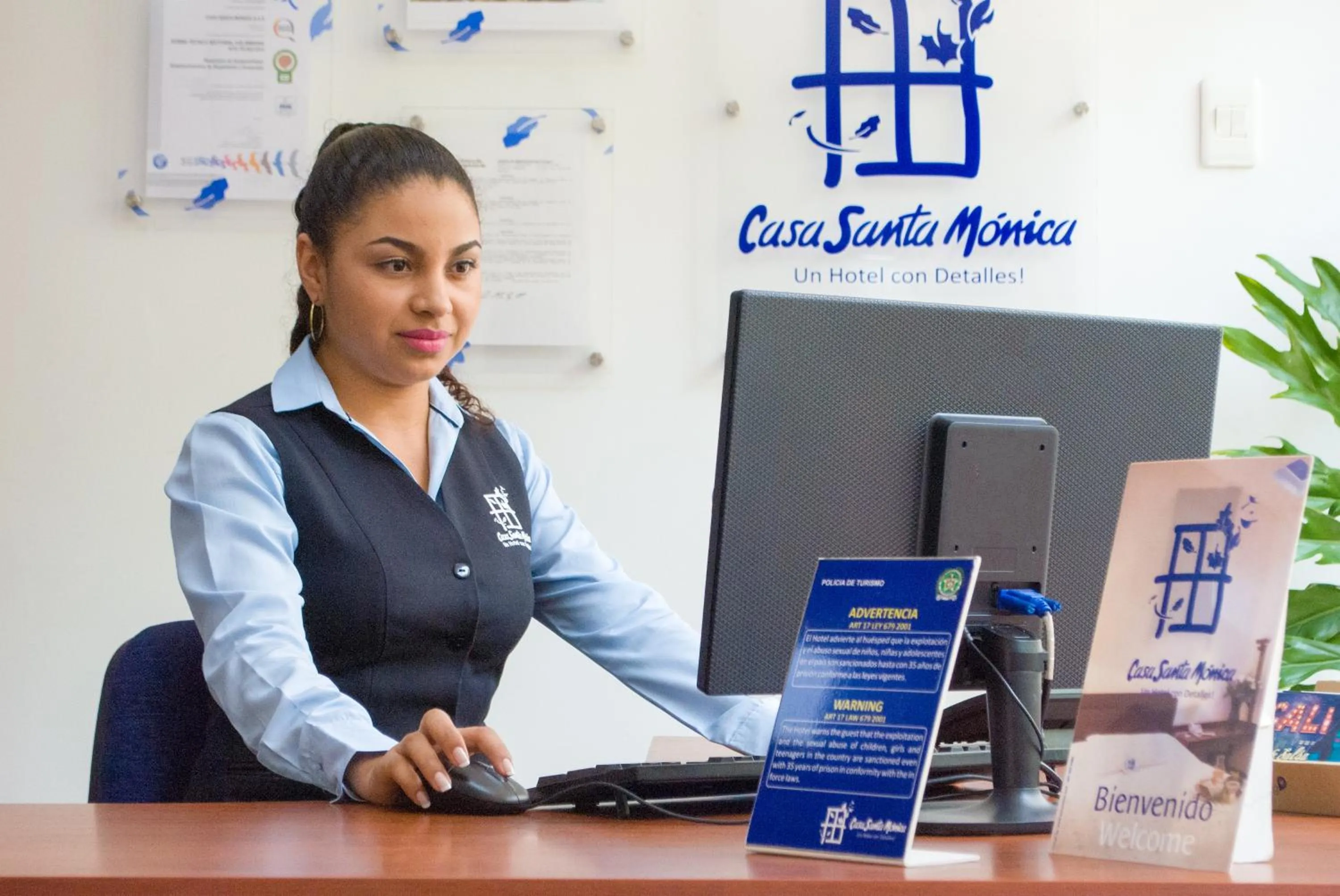 Lobby or reception in Hotel Casa Santa Monica Norte