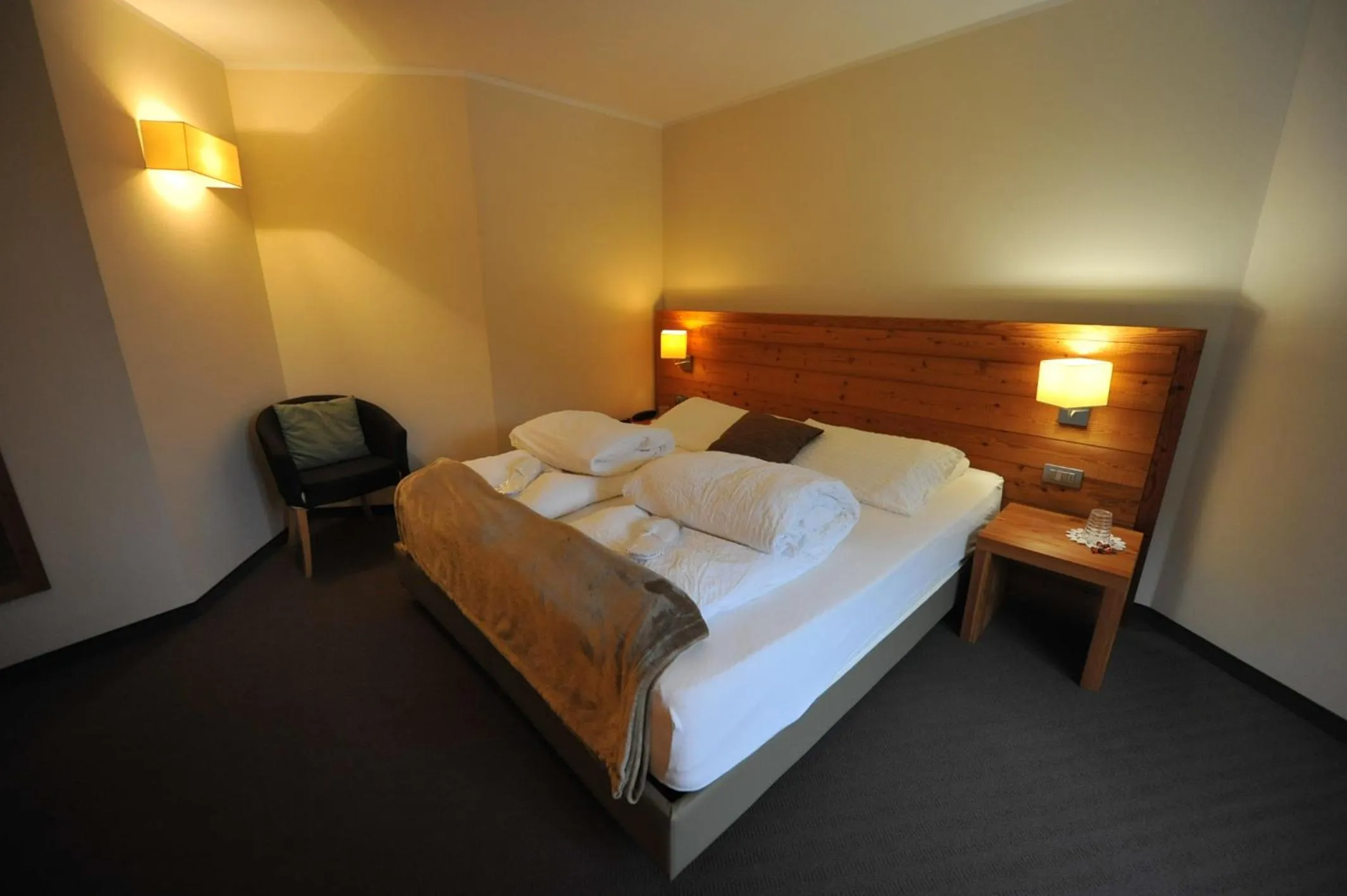 Bed in Bio Hotel Brusago Vital & Wellness