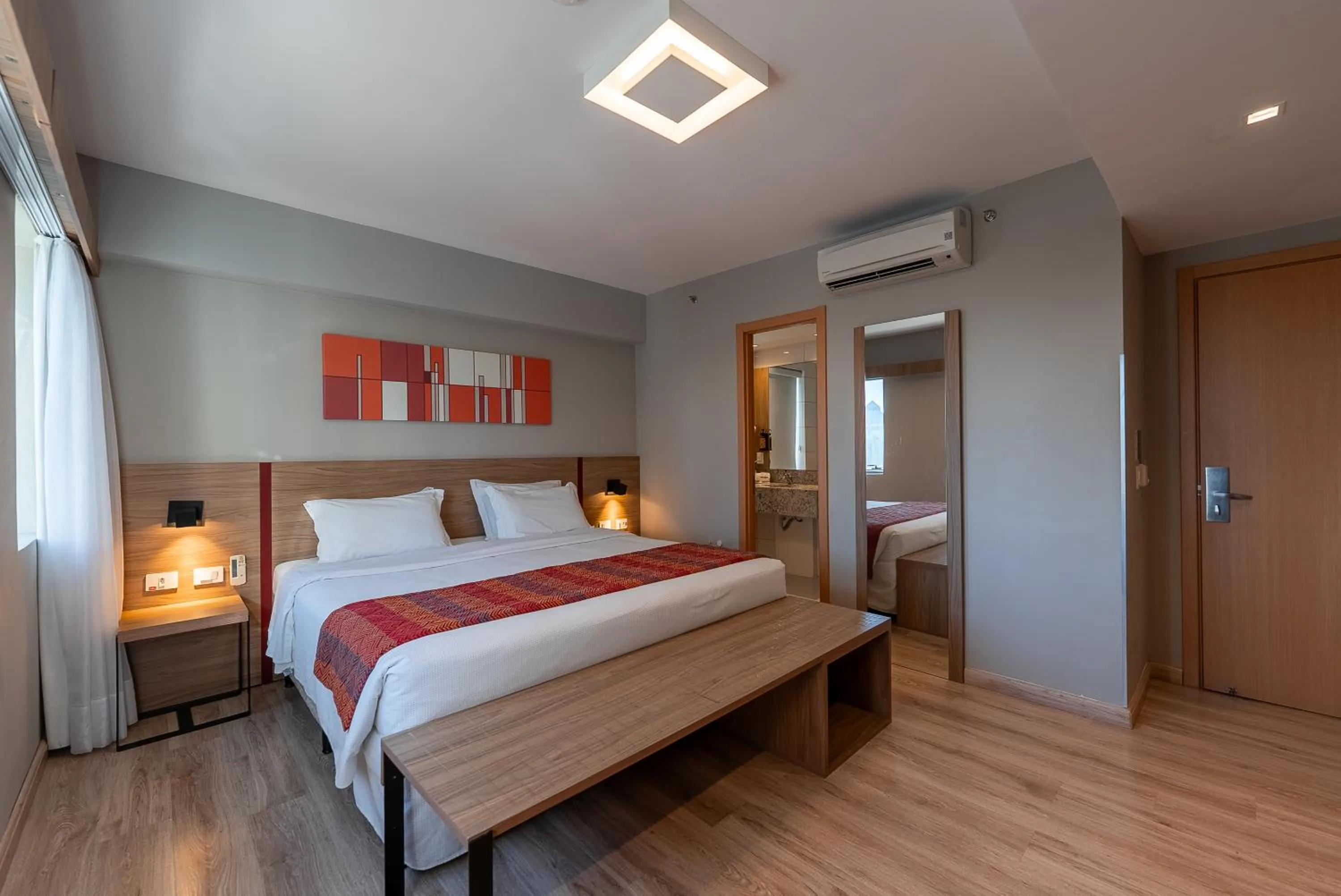 Bedroom, Bed in Hotel Laghetto Stilo Higienópolis