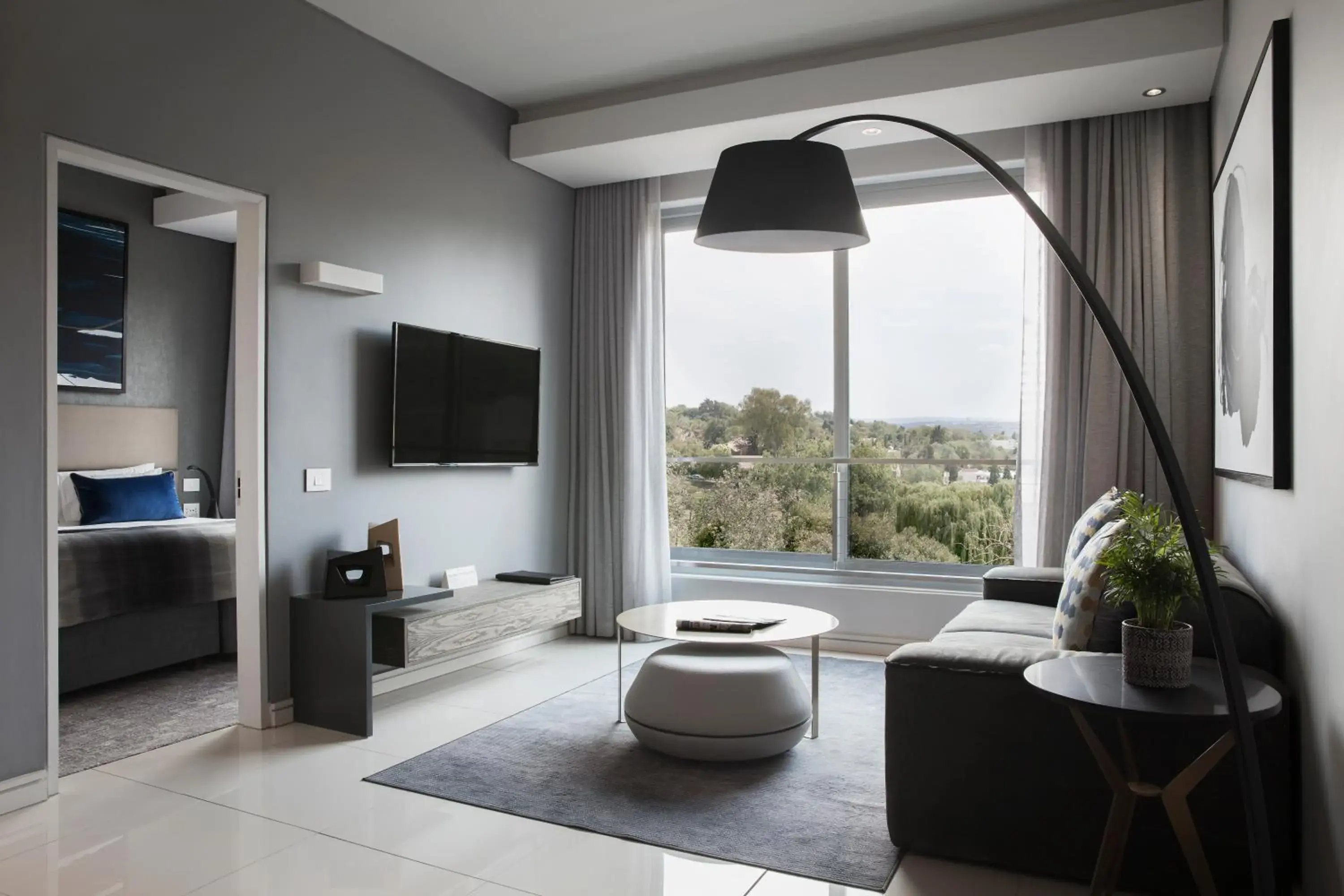 Living room in The Capital on the Park Living room in The Capital on the Park