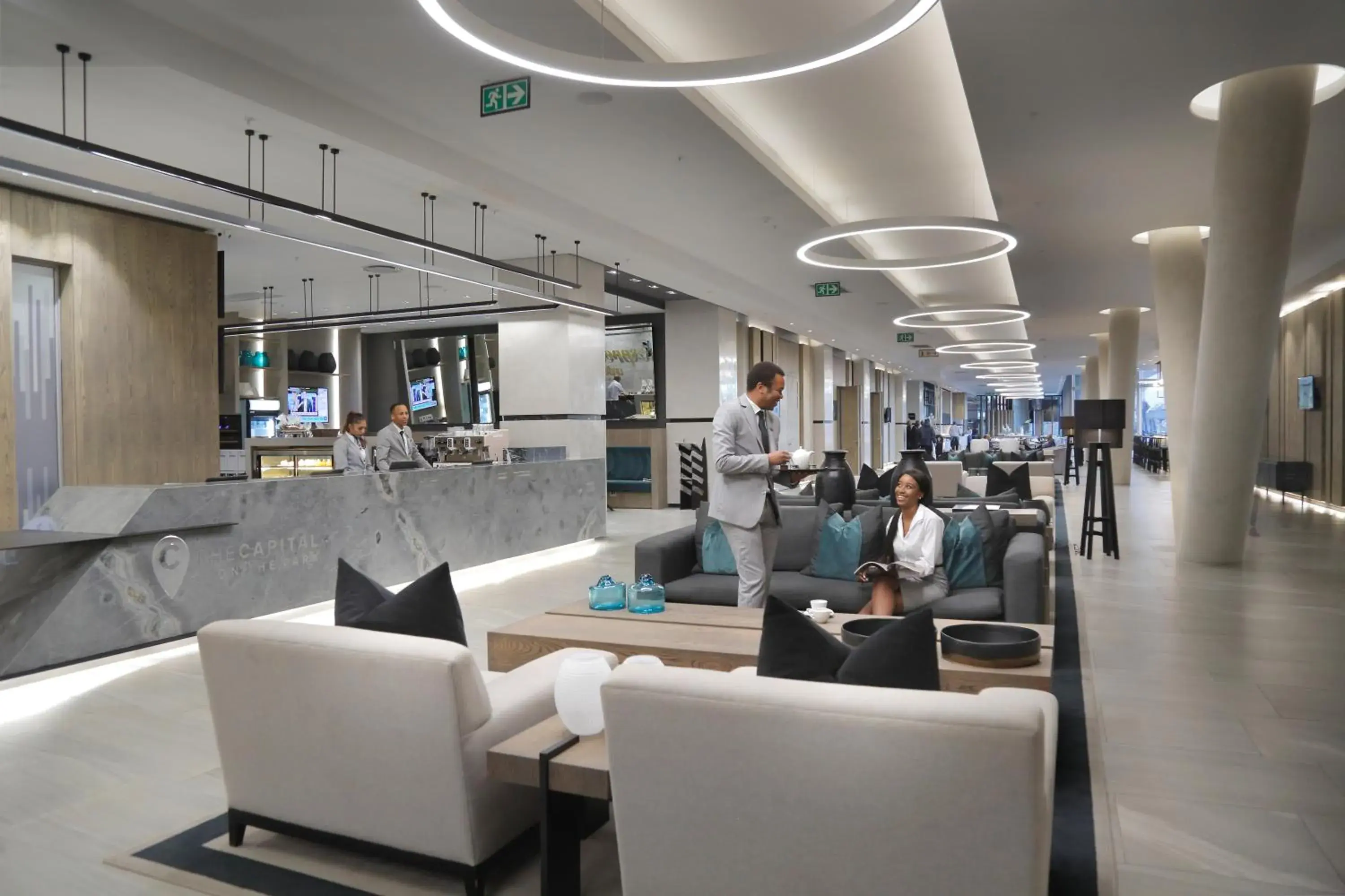 Lobby or reception in The Capital on the Park Lobby or reception in The Capital on the Park