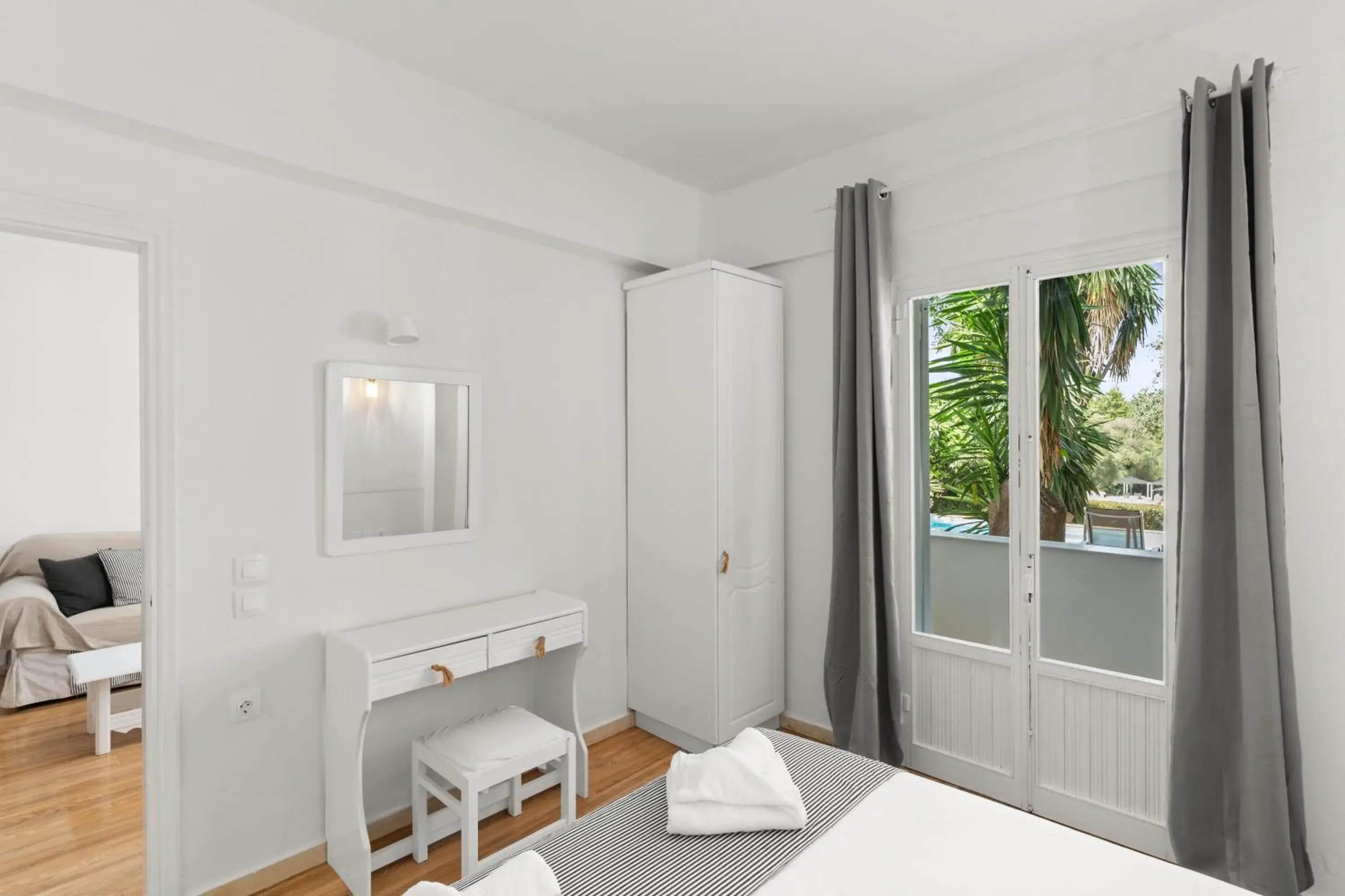 View (from property/room), Bed in Mr and Mrs White Corfu Couples Retreat Adults Only View (from property/room), Bed in Mr and Mrs White Corfu Couples Retreat Adults Only