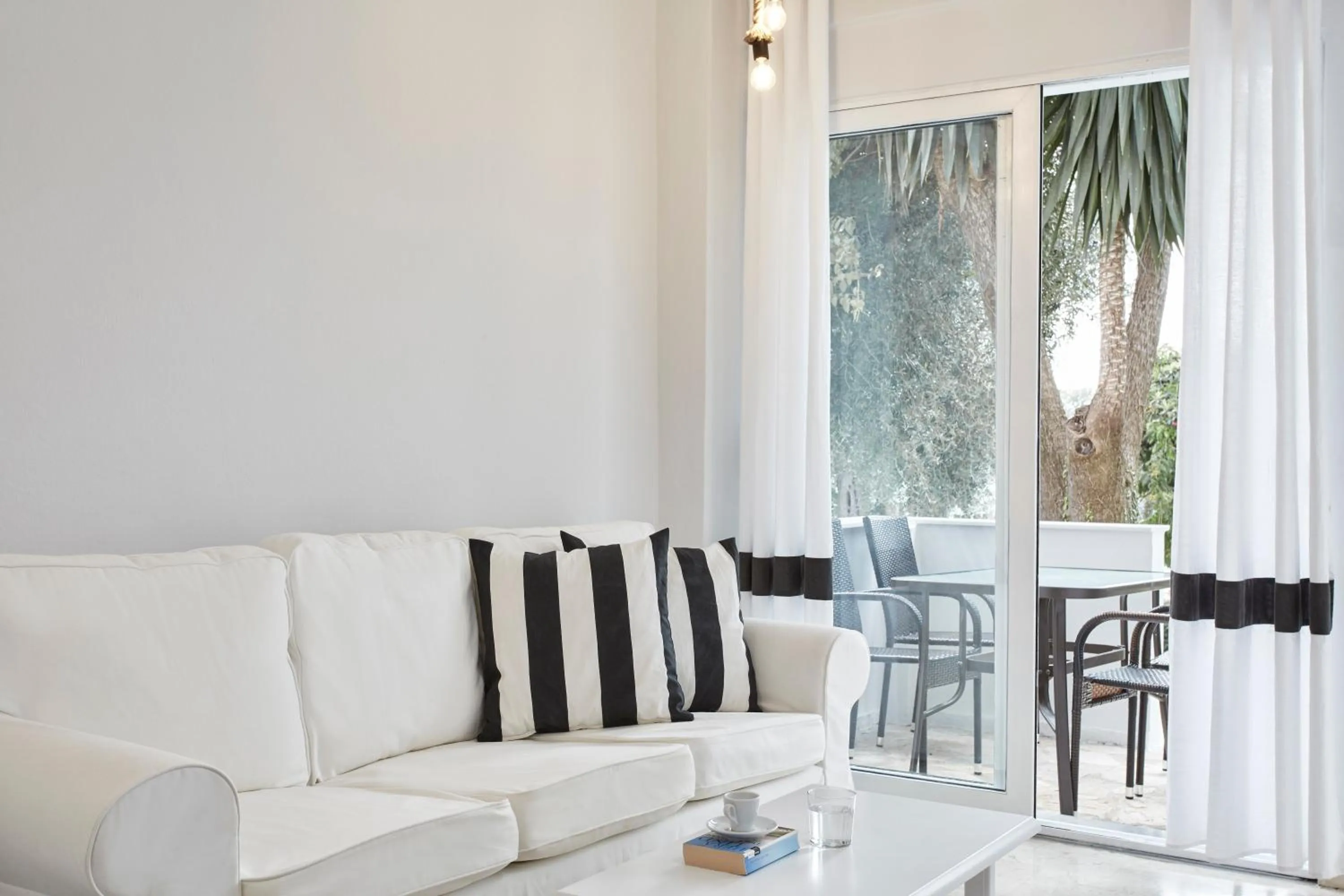 Living room in Mr and Mrs White Corfu Couples Retreat Adults Only