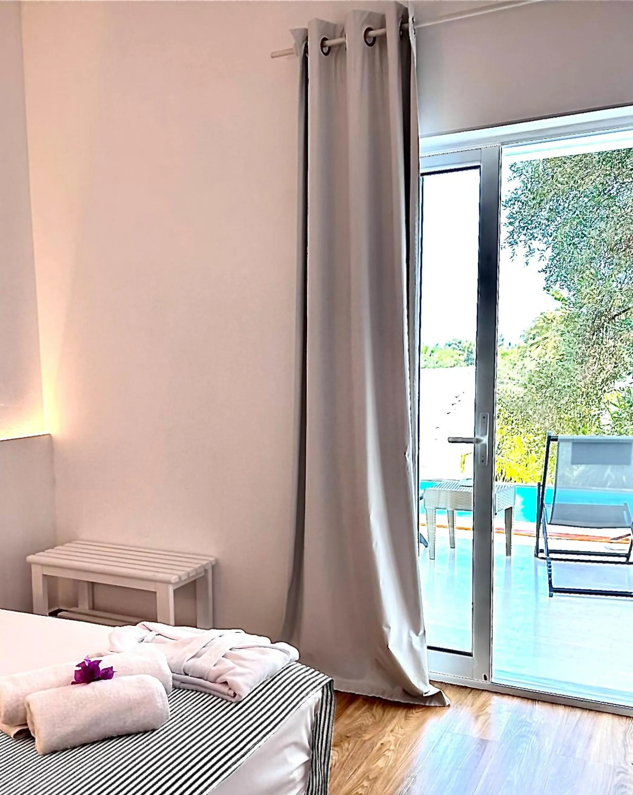 Bedroom, Bed in Mr and Mrs White Corfu Couples Retreat Adults Only