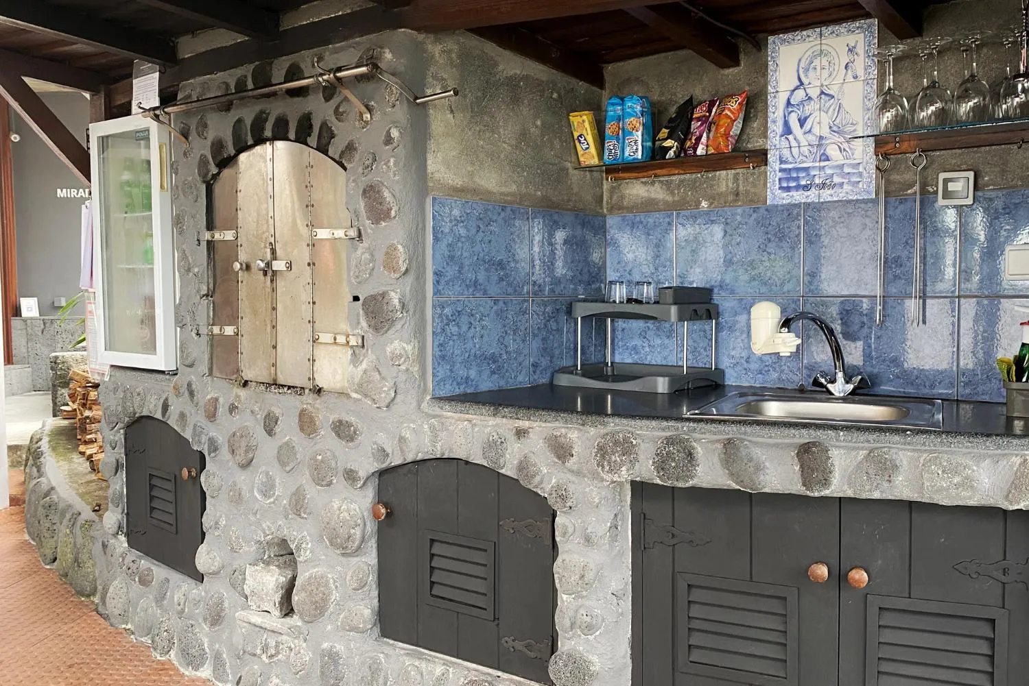 BBQ facilities in Miradouro da Papalva Guest House - Pico - Azores