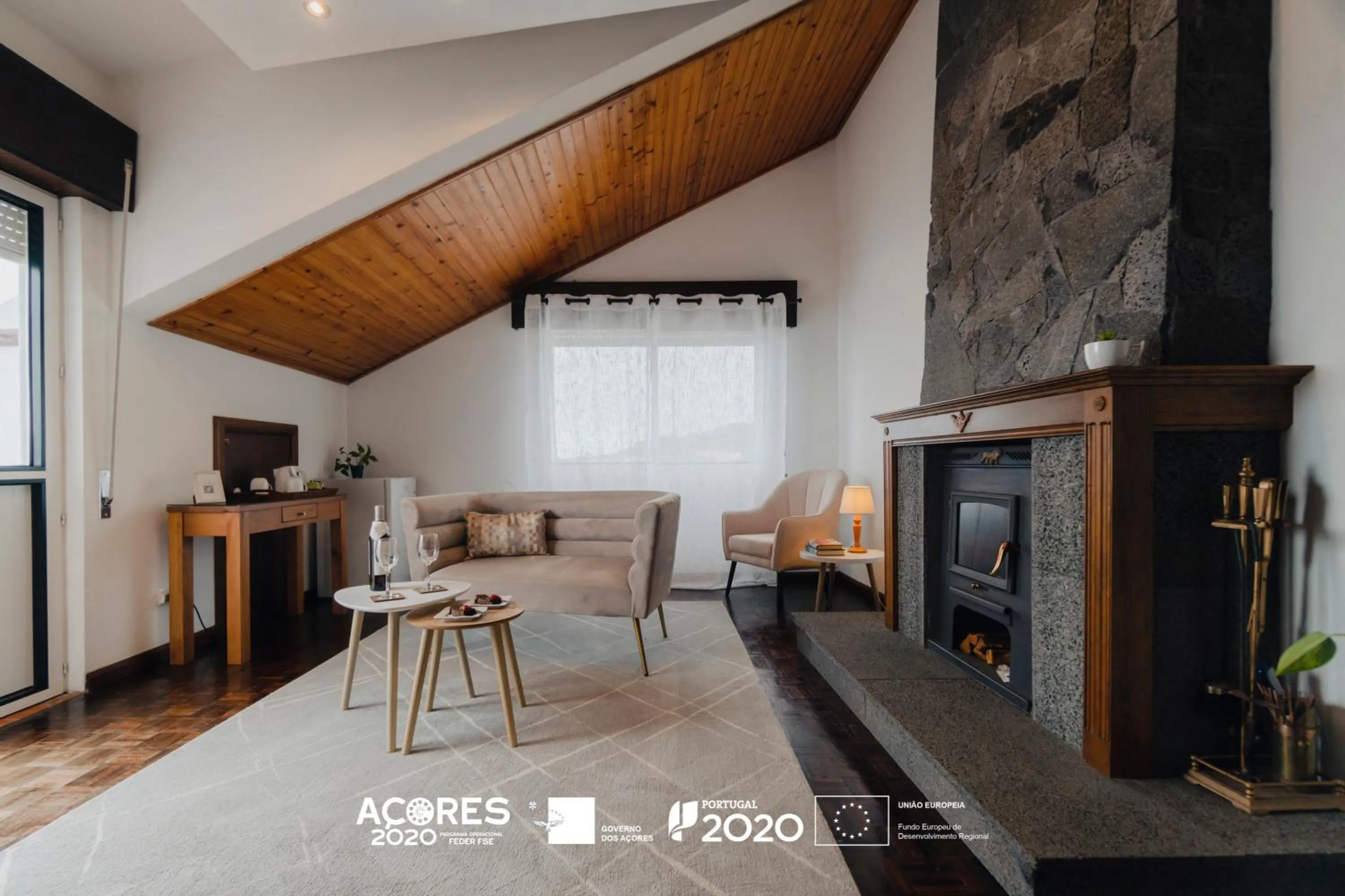 Living room in Miradouro da Papalva Guest House - Pico - Azores